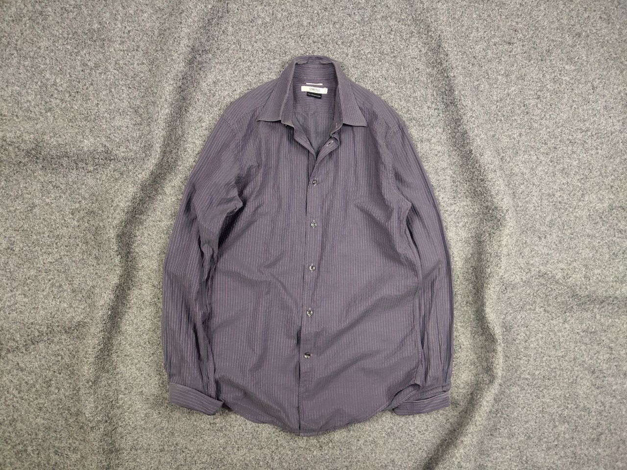 Versace Vintage Versace Collection Light purple premium button shirt Size US M / EU 48-50 / 2 - 1 Thumbnail