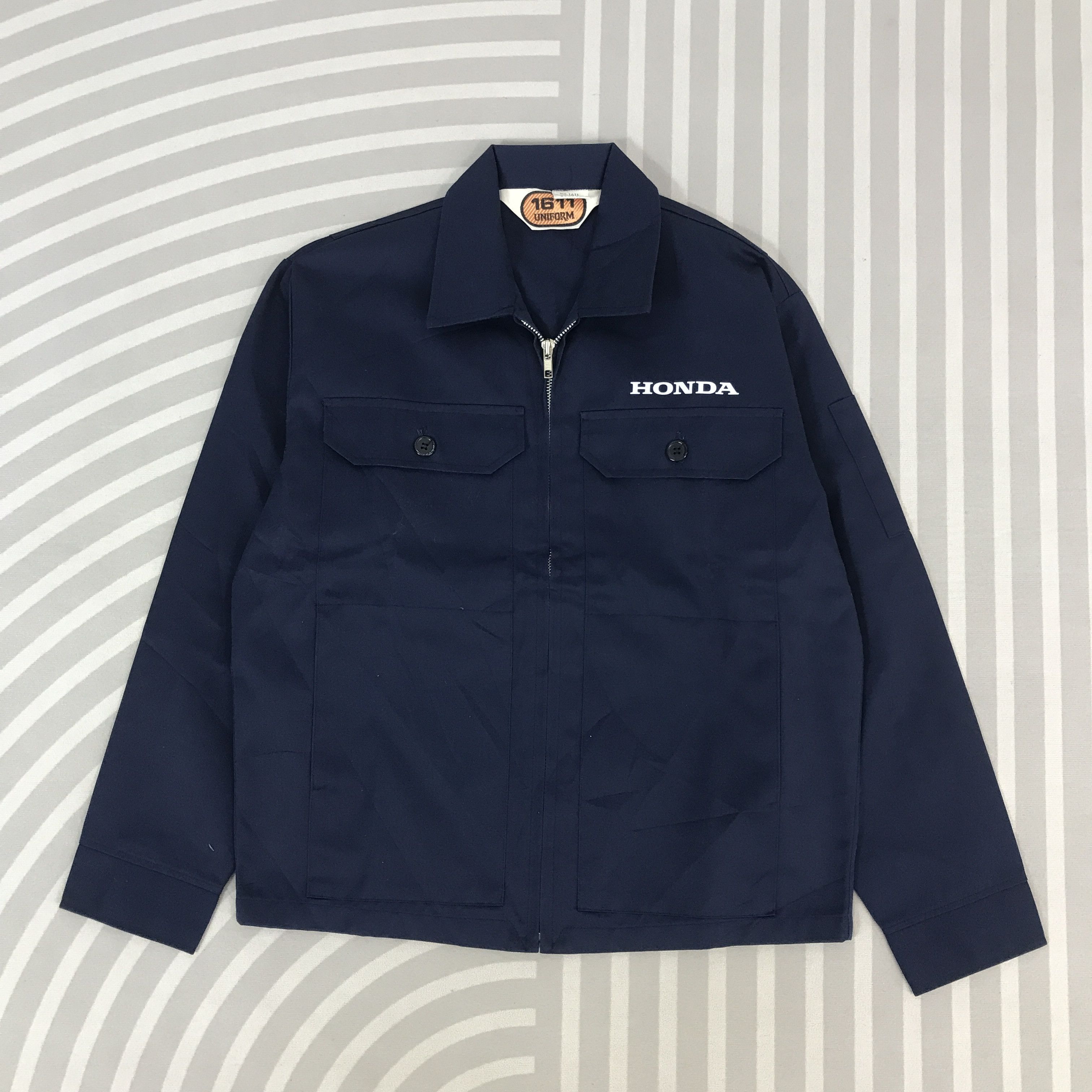 Japanese Brand Vintage Honda Racing Navy cutom Jacket Size US M / EU 48-50 / 2 - 2 Thumbnail