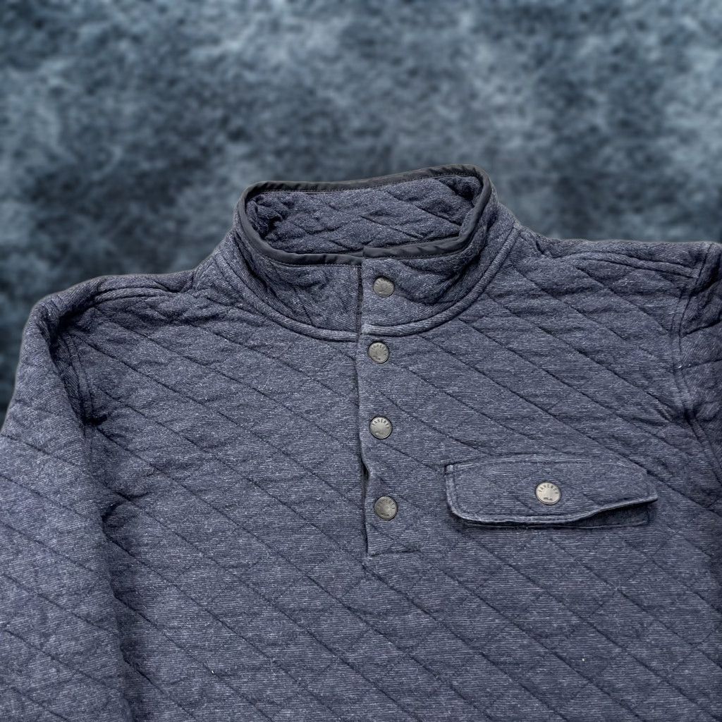 Faherty Faherty Jacket Mens Medium Blue Quilted Snap T Pullover Cotton Blend Mock Neck Mens Jacket Quilted Blue Faherty Size US M / EU 48-50 / 2 - 1 Thumbnail