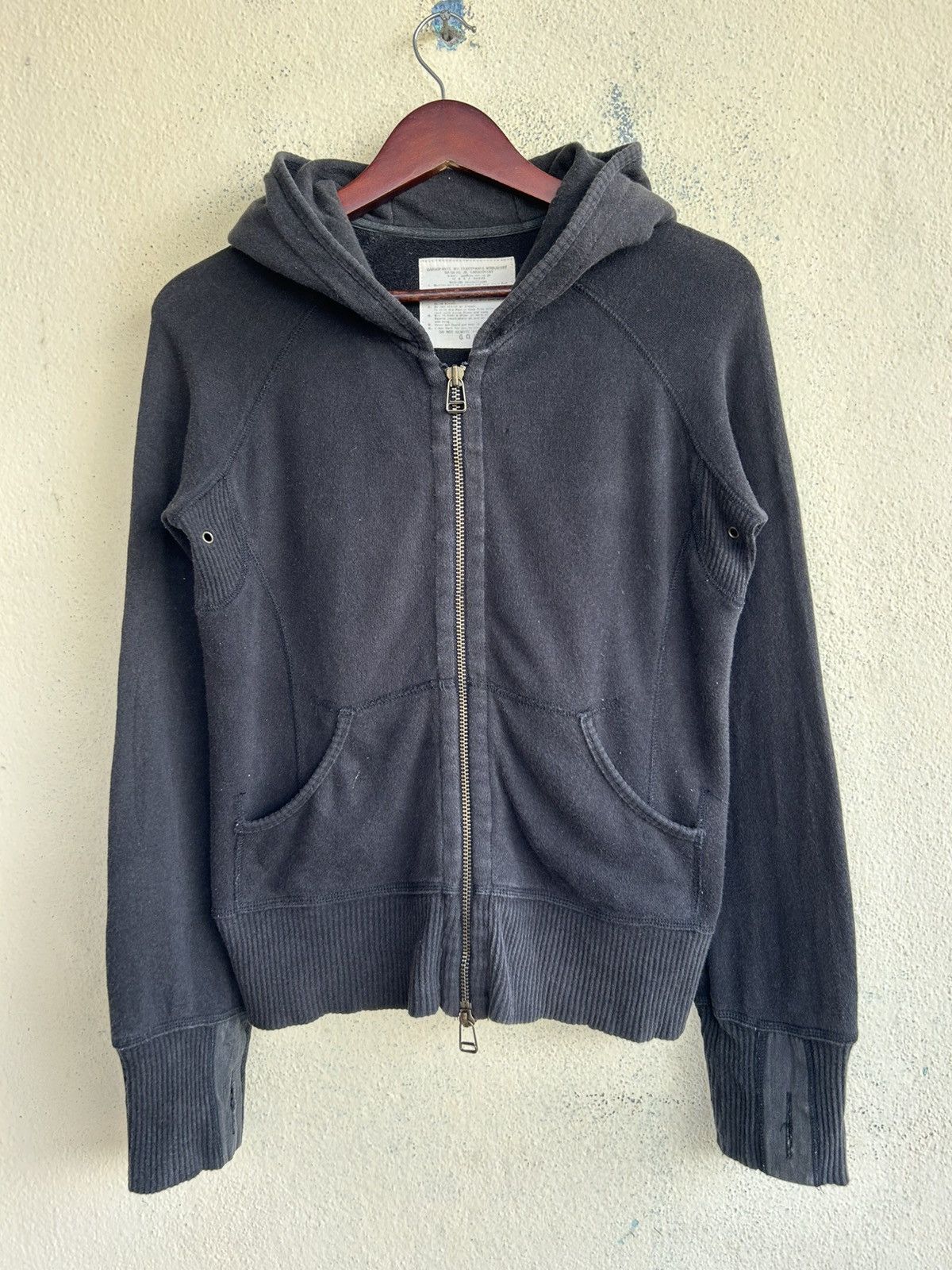 GOA G.O.A Zip Up Sunfaded Hoodie Size ONE SIZE - 1 Thumbnail