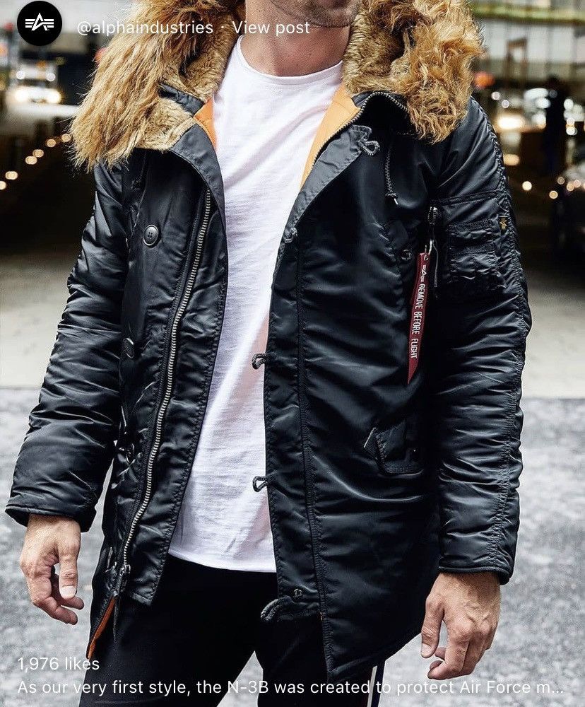 Alpha Industries N-3B Slim Fit Parka Size US M / EU 48-50 / 2 - 8 Thumbnail