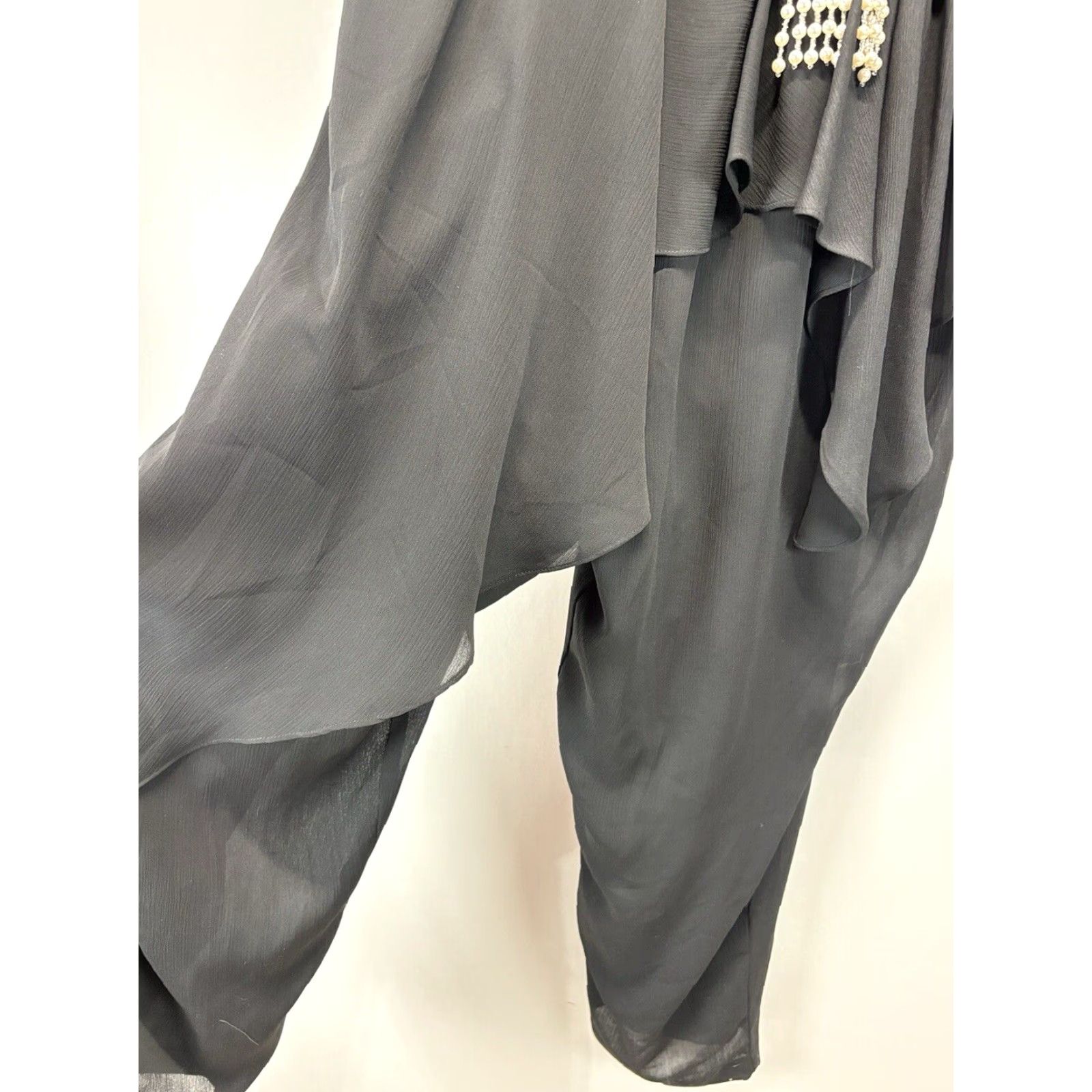 Vintage VINTAGE Nighthawks Jumpsuit One Piece 24W Plus Black Formal 80s Embellished Women’s One-Piece Jumpsuit Size 42" / US 20 - 6 Thumbnail