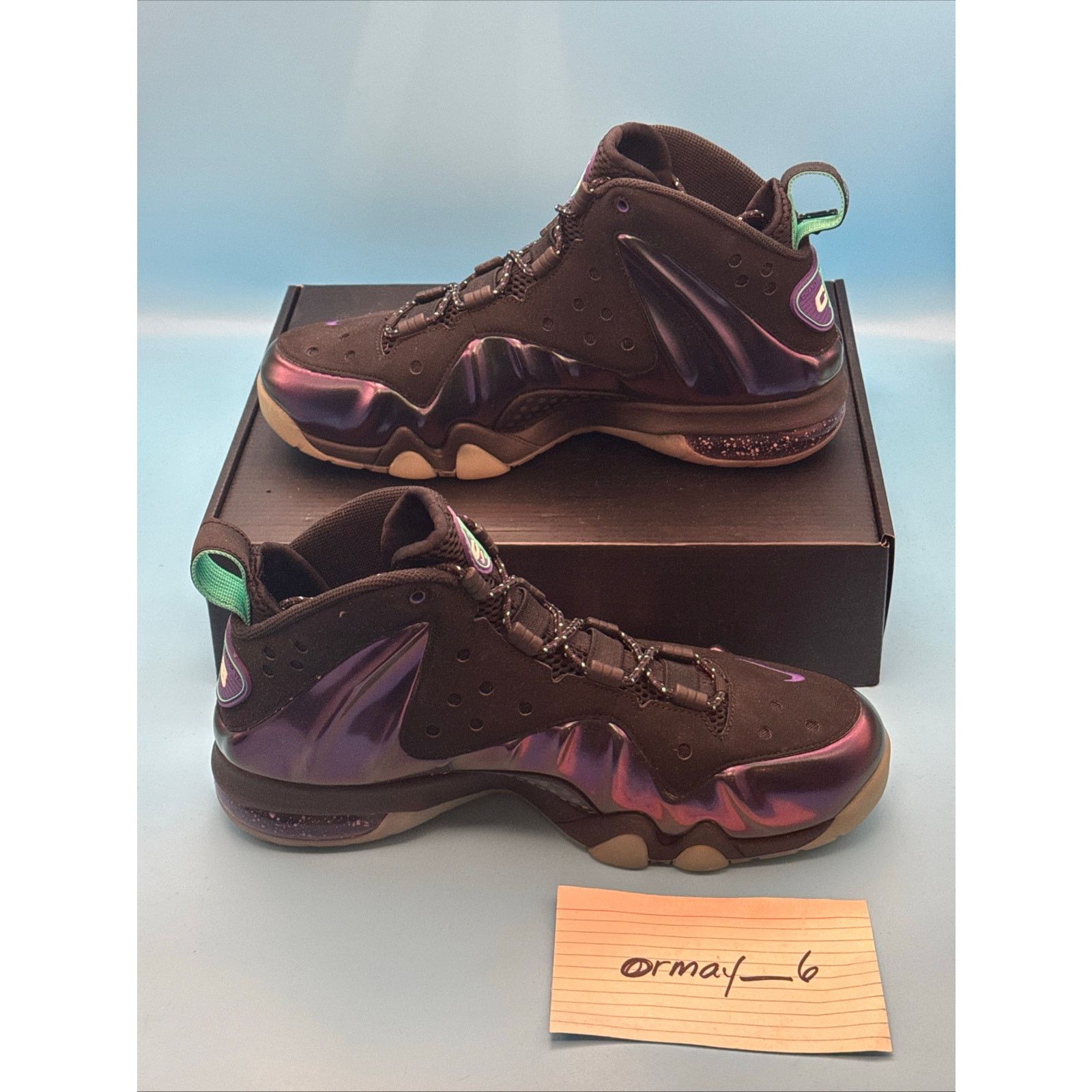 Nike Nike Barkley Posite Max 2013 Eggplant m8.5 w10 Size US 8 / EU 41 - 2 Thumbnail