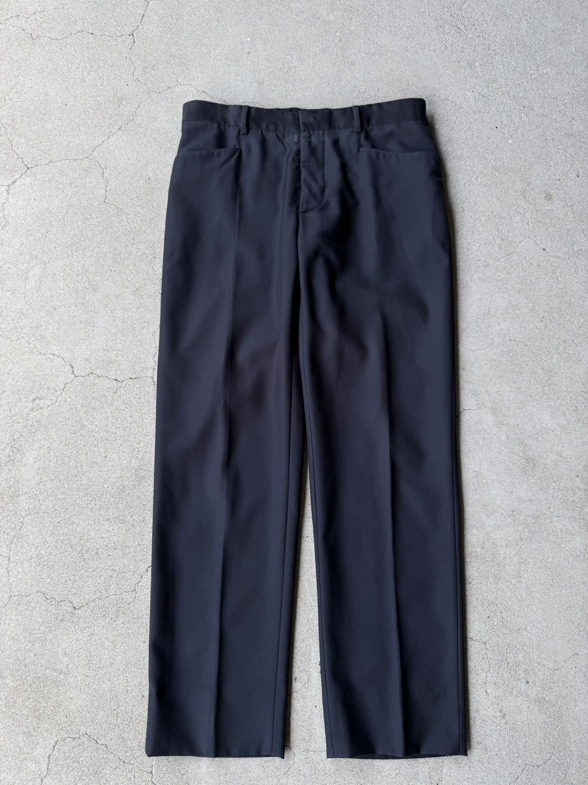 Maison Margiela スラックス ネイビー Maison Margiela Maison Martin Margiela 14SS Dark Navy Virgin Wool