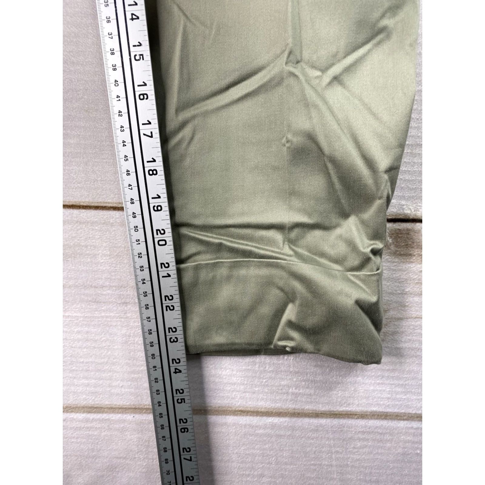 Vintage Chico's Secret Stretch Straight Leg Pants 12 Green High Rise NWT Womens Jeans Pants Size 34" / US 12 / IT 48 - 3 Thumbnail