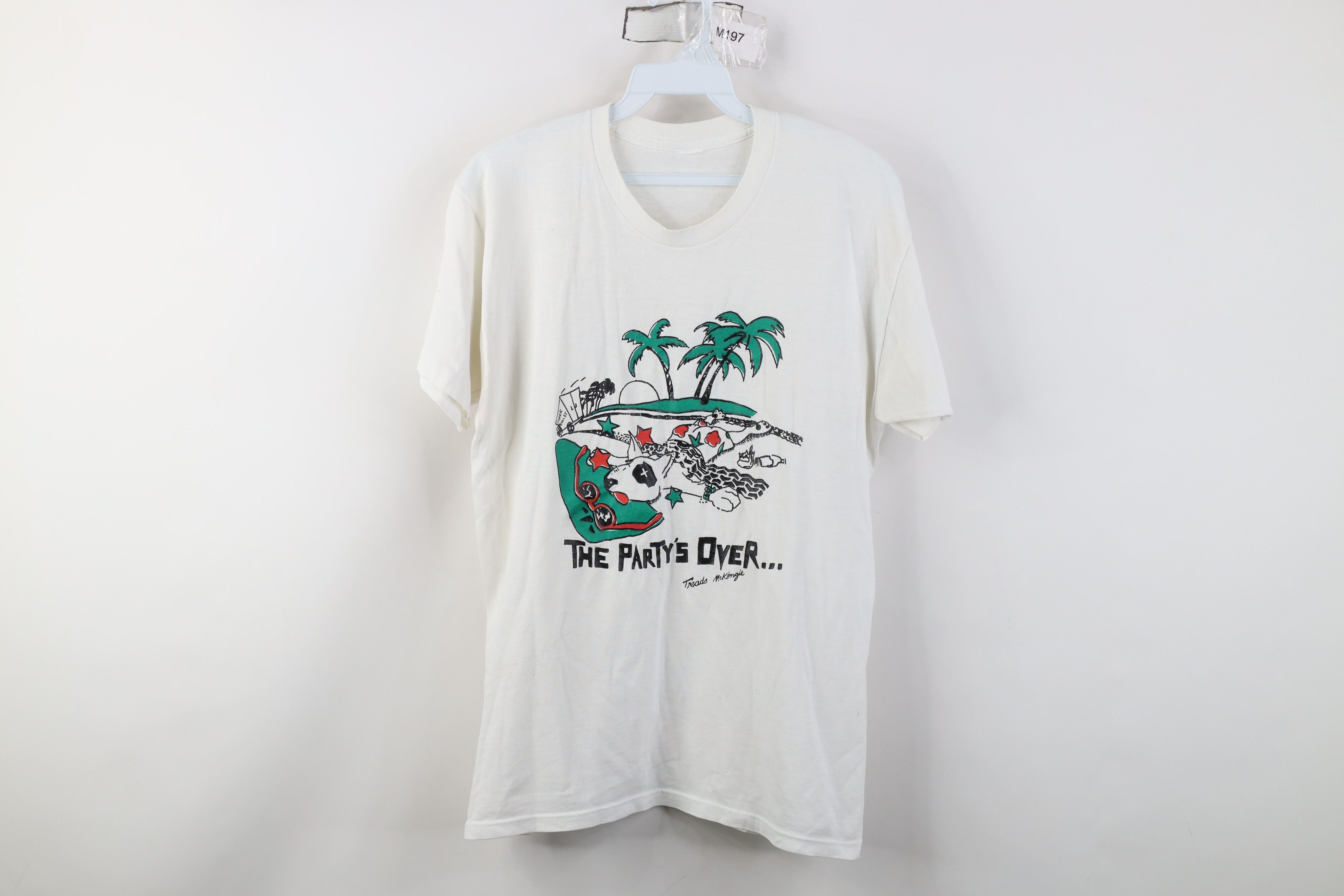 Vintage Vintage 80s 90s McKenzie Budweiser Partys Over T-Shirt Size US S / EU 44-46 / 1 - 1 Thumbnail