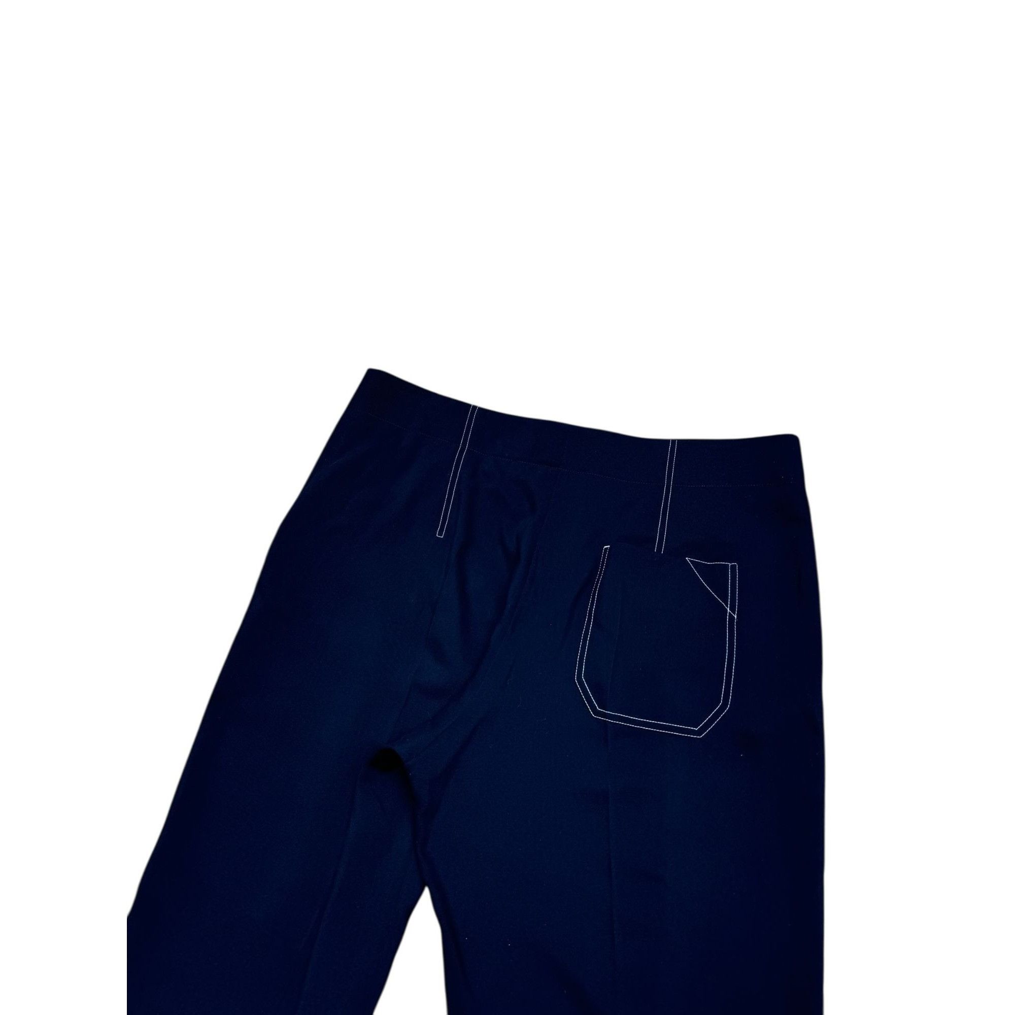 Celine Navy Wool Trousers Size 32" / US 10 / IT 46 - 4 Thumbnail