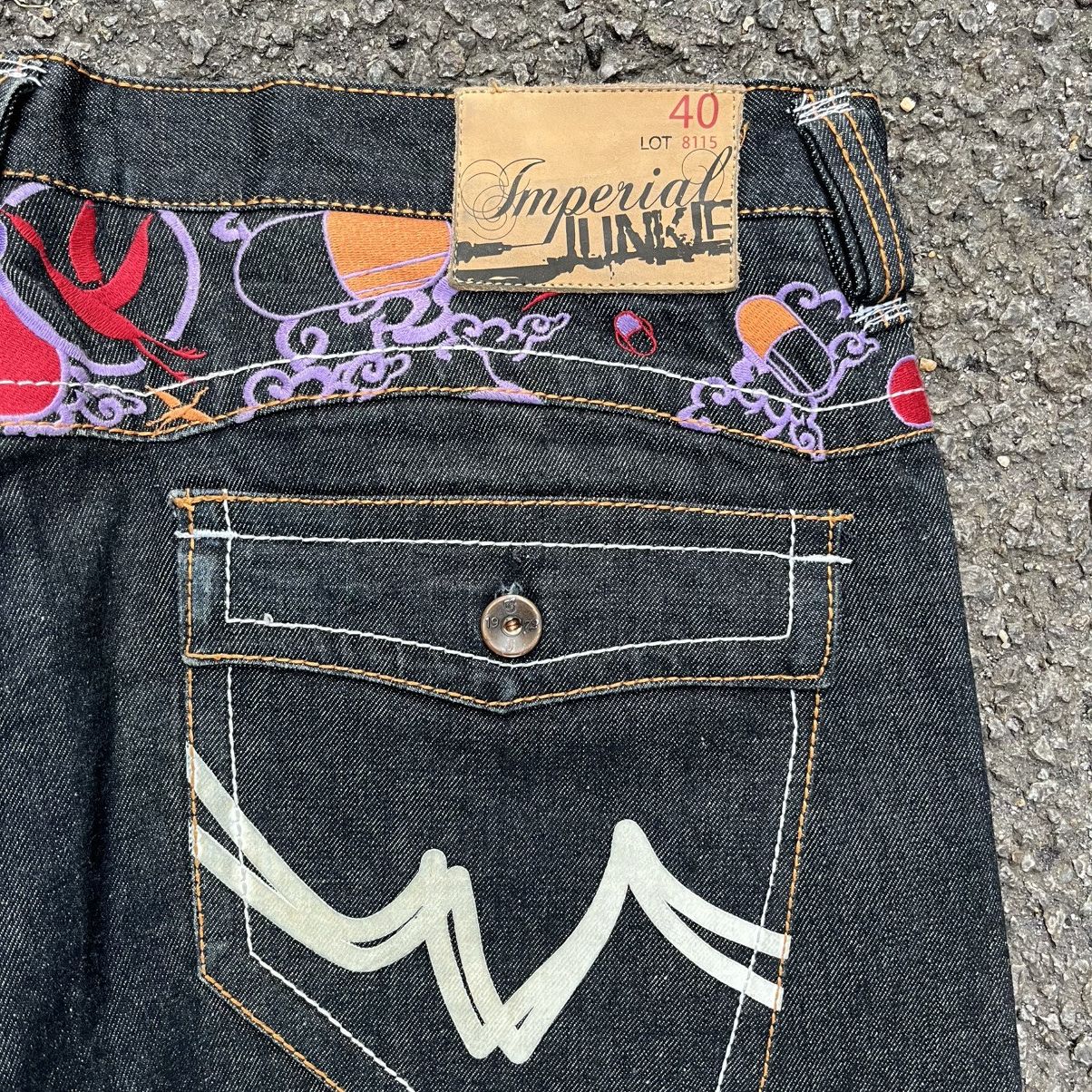 Southpole Crazy Vintage Imperial Junkie Jeans Y2K Ed Hardy Style Size US 40 / EU 56 - 11 Thumbnail