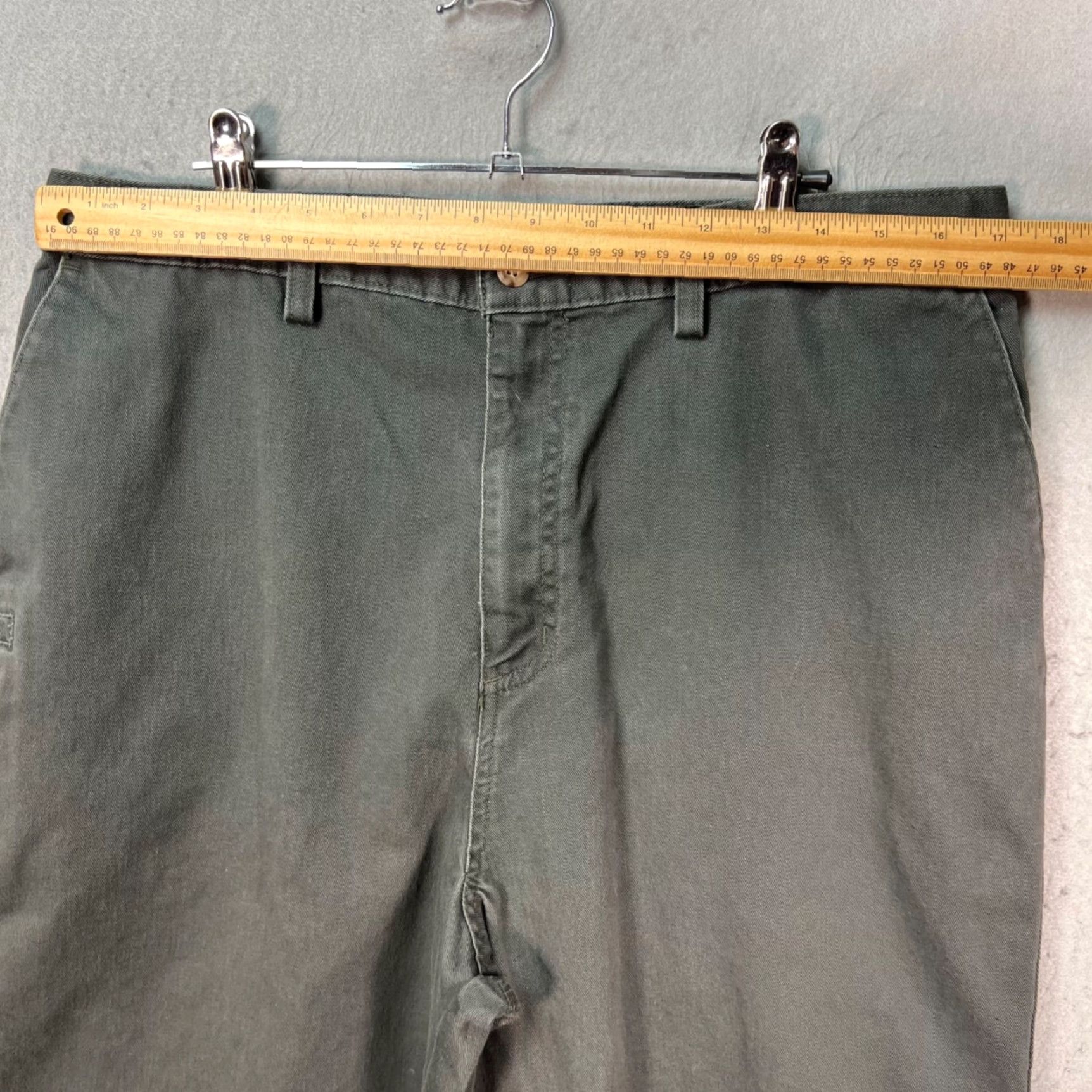Carhartt Carhartt Mens Chino Pants Workwear 36x32 Relaxed Fit Green Cotton Canvas 5-Pocket Logo Pockets Straight Front Vintage No Size US 36 / EU 52 - 4 Thumbnail