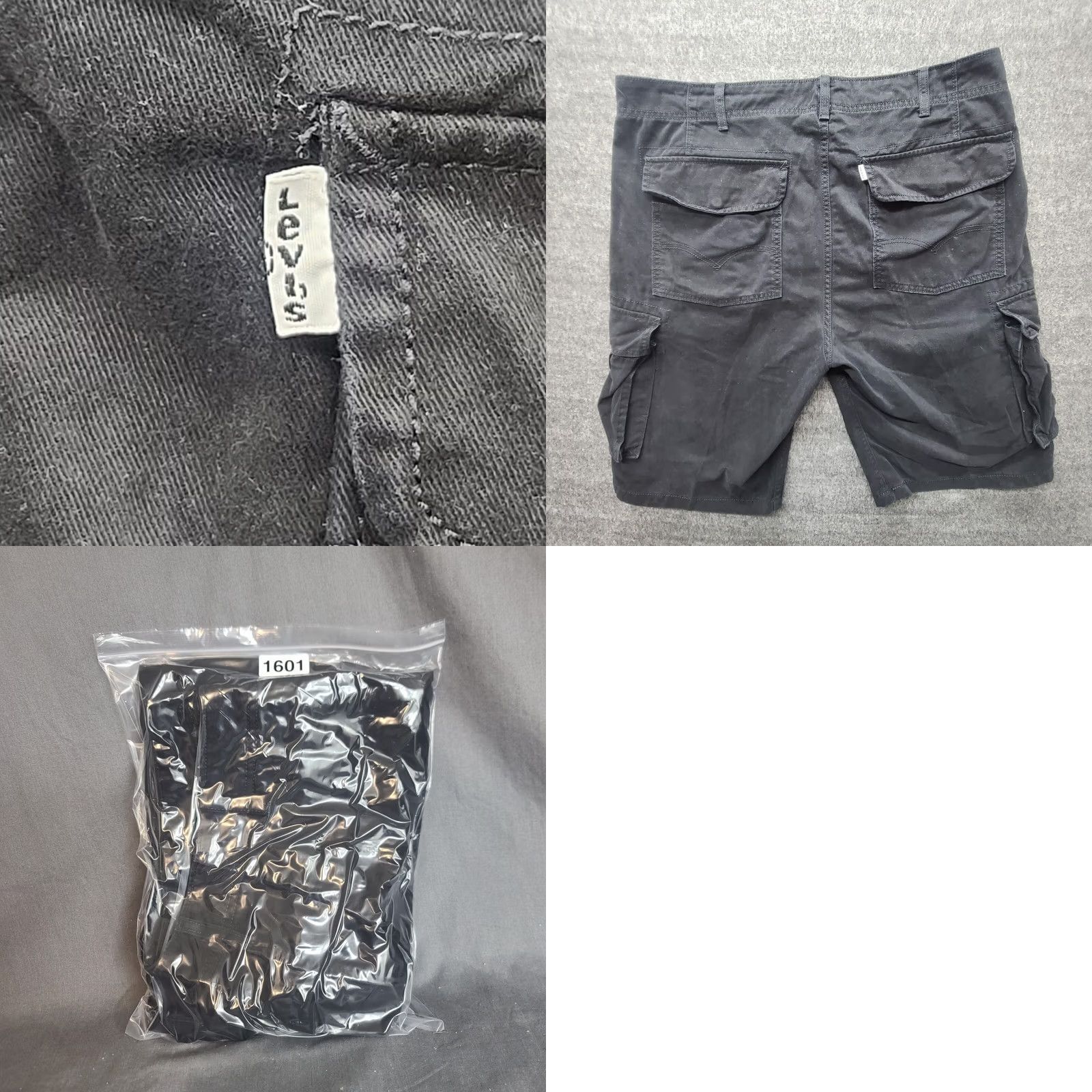 Levi's Levi's Cargo Shorts Mens 38 Relaxed Fit 11" Inseam Cargo Pocket Black Cotton Knit 90s Outdoor Mens Size US 38 / EU 54 - 8 Thumbnail