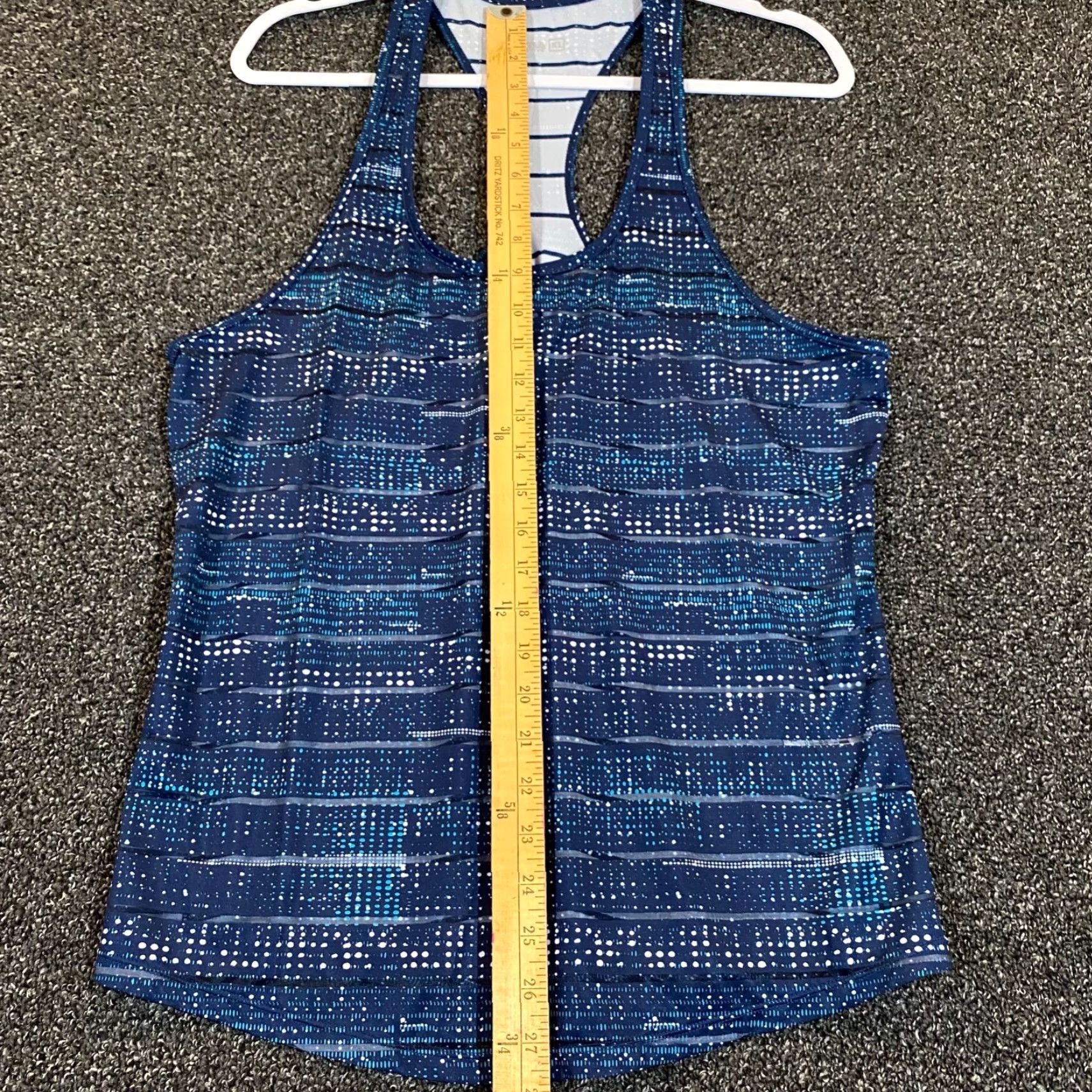 Vintage Zyia Active Womens XL Blue White Tank Top Sleeveless Lightweight Workout Size XL / US 12-14 / IT 48-50 - 3 Thumbnail