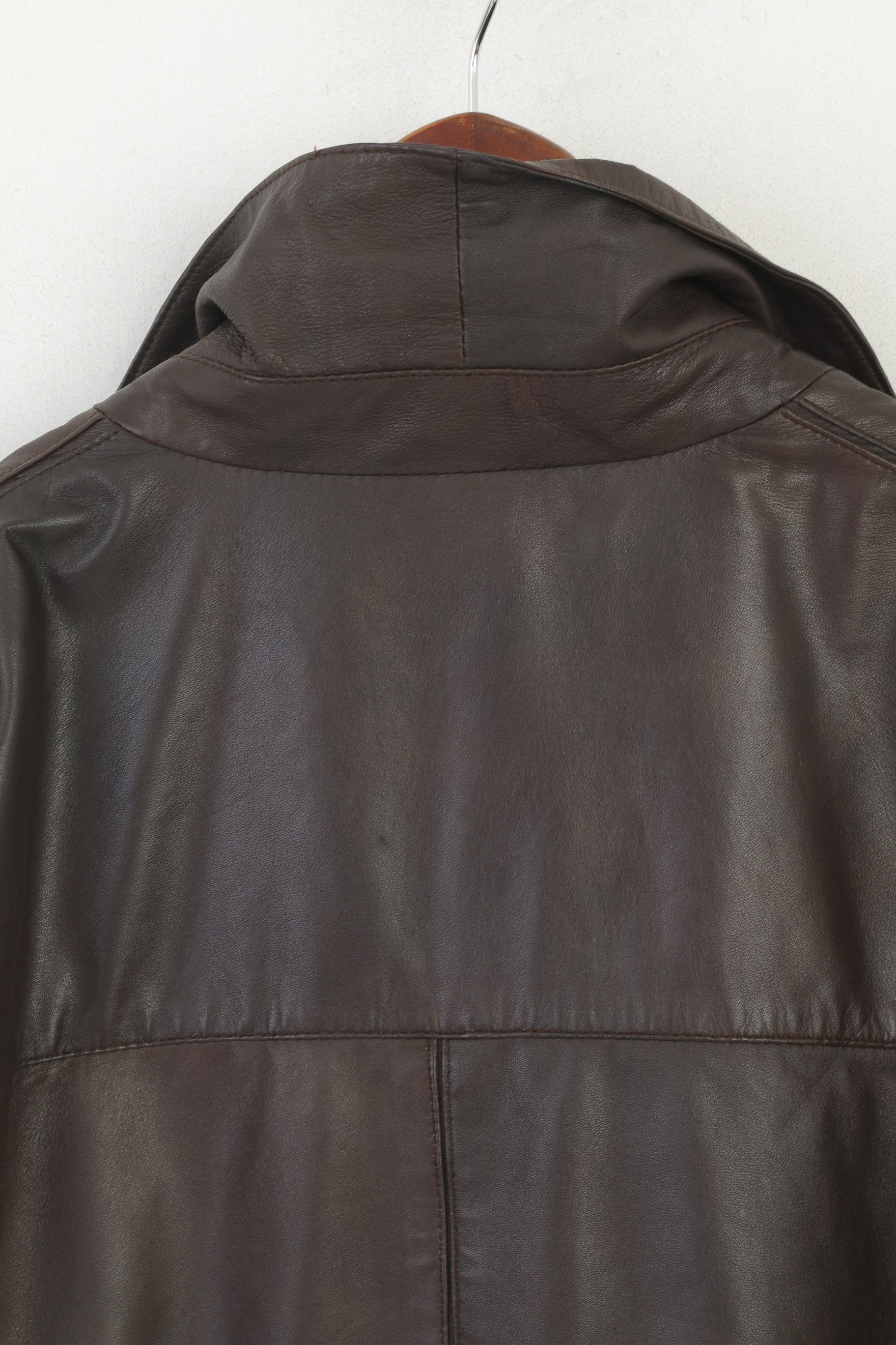 Vintage Montana Norway Men 52 L Jacket Brown Leather Soft 6390 Size US L / EU 52-54 / 3 - 7 Thumbnail