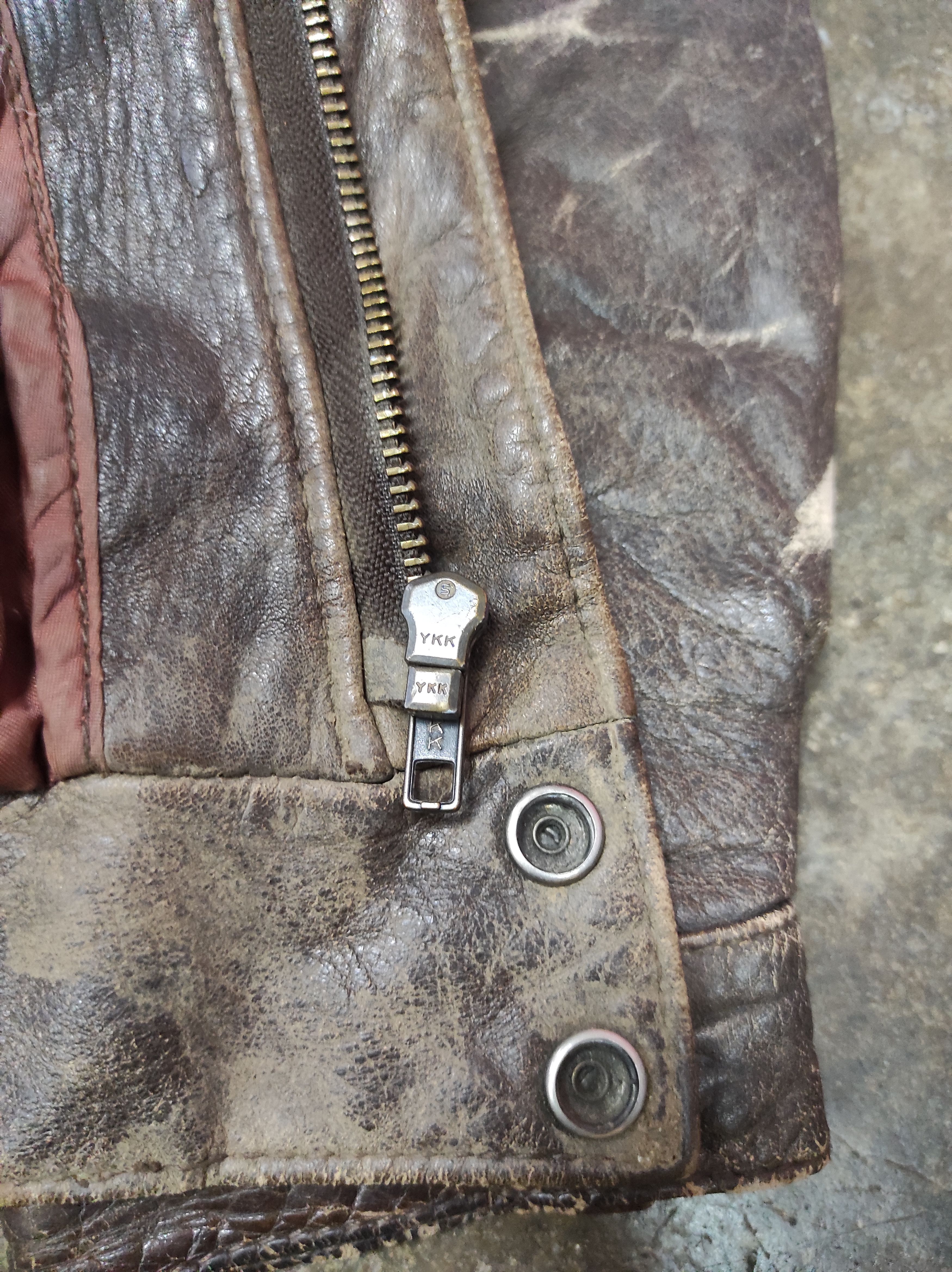 Genuine Leather × Vintage GENUINE LEATHER VTG BOMBER JACKET Size US M / EU 48-50 / 2 - 5 Thumbnail