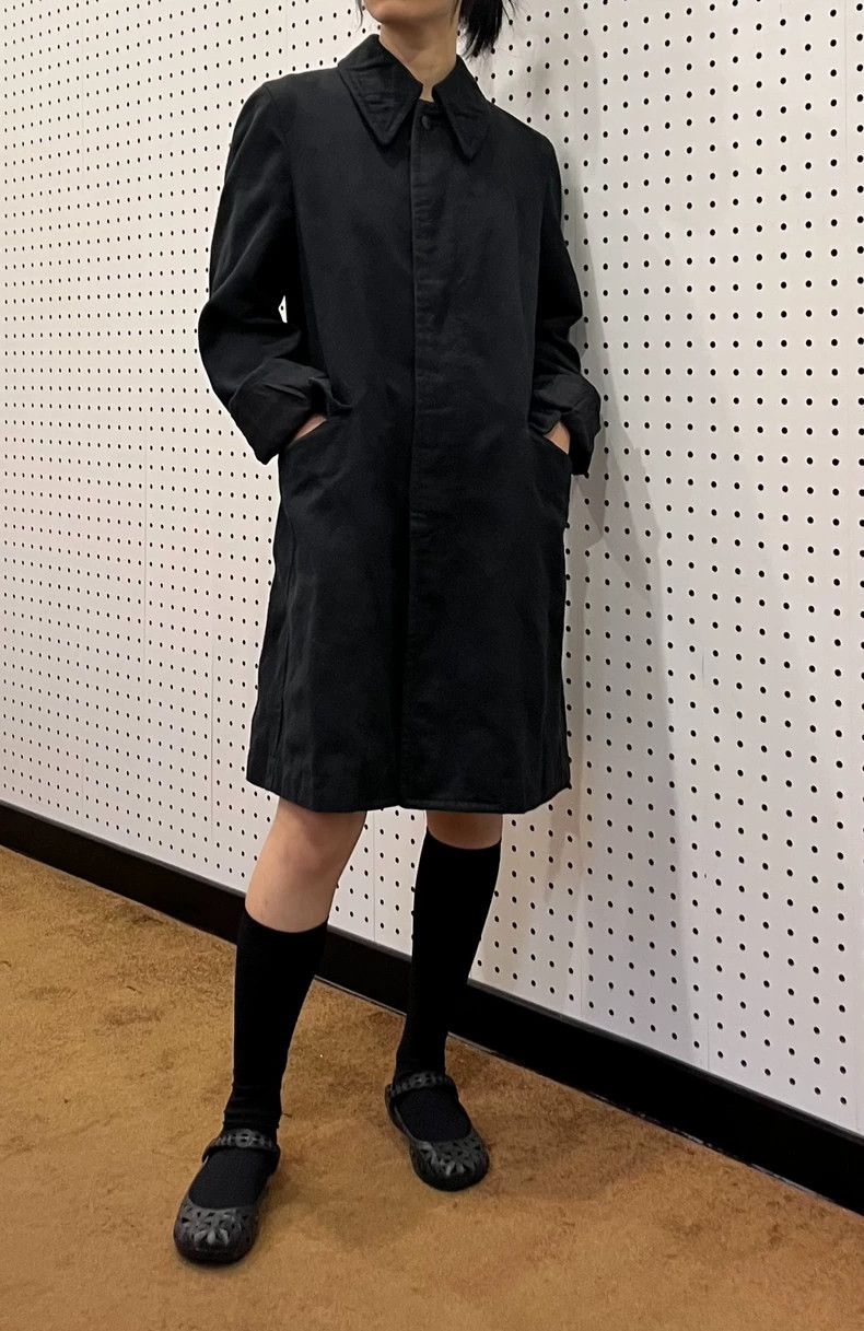Comme des Garcons Comme des Garcons Dark striped polka-dot long coat Size XS / US 0-2 / IT 36-38 - 2 Thumbnail