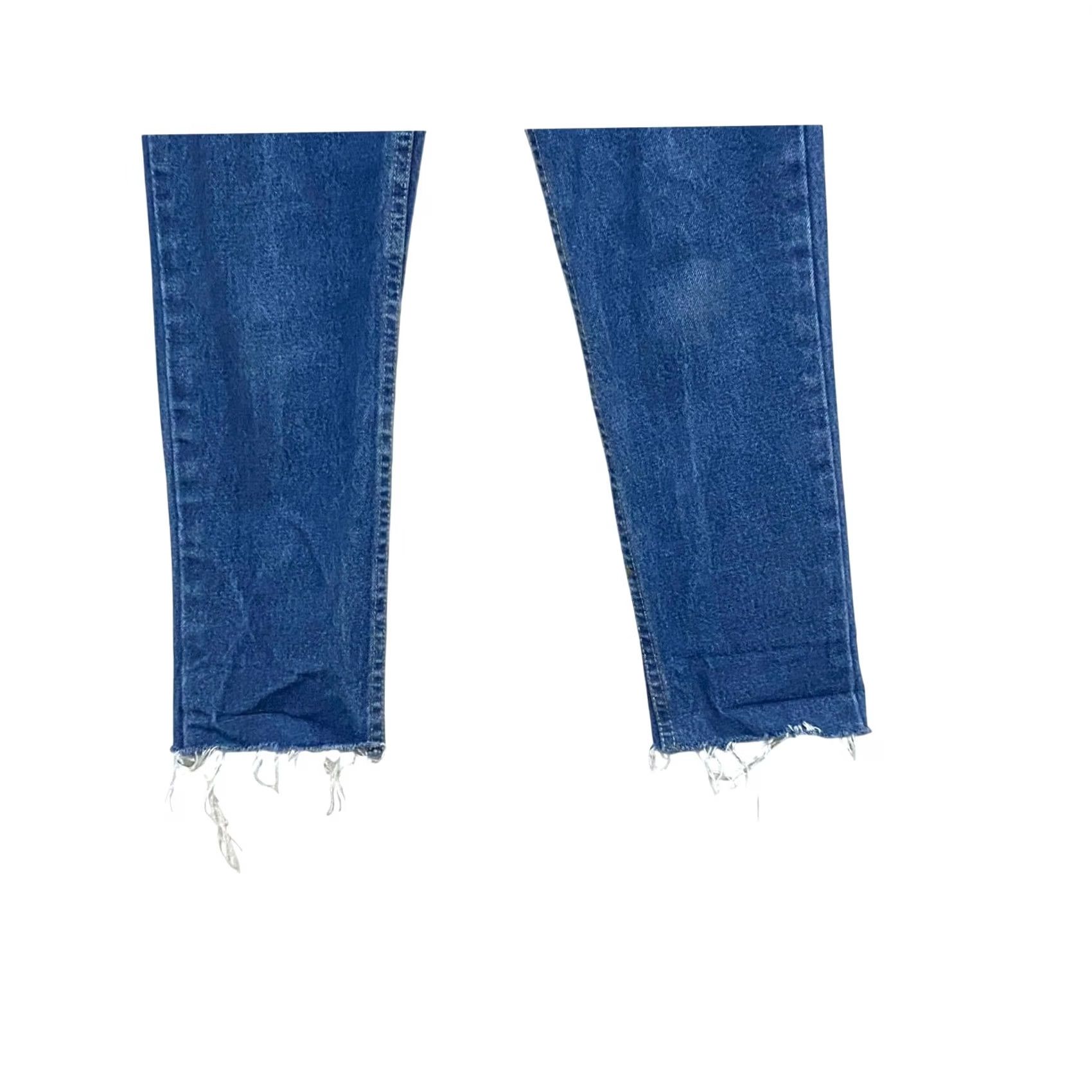 American Apparel VINTAGE American Apparel Jeans Womens 24 Denim High Waisted Raw Hem Mom Hippie Retro Preppy Shirt? Size 42" / US 20 - 4 Thumbnail