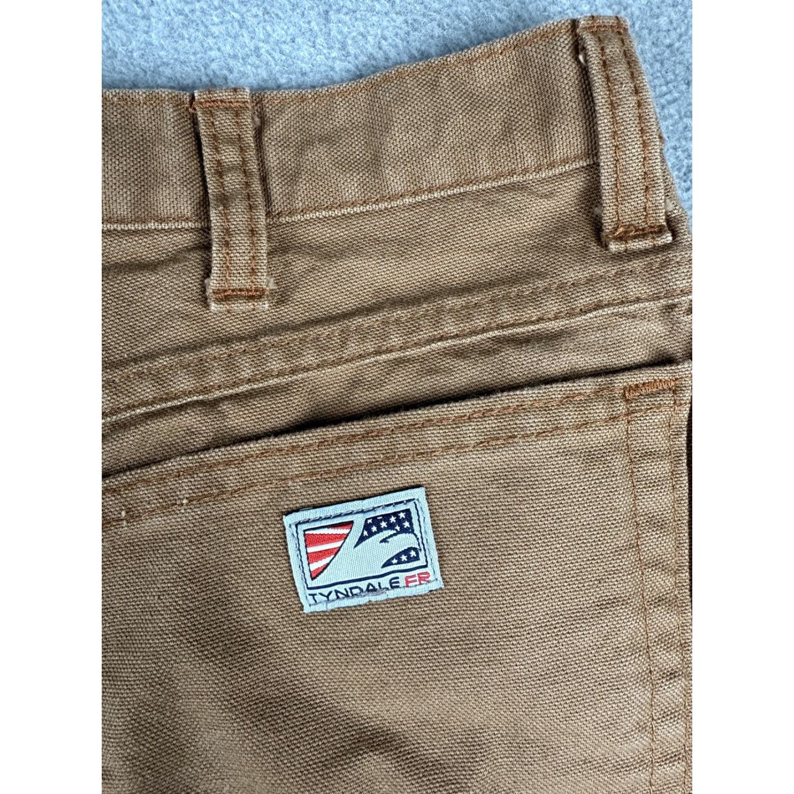 Vintage Tyndale FR Pants Mens 34x30 Brown Carpenter Flame Resistant Workwear Made USA Size US 34 / EU 50 - 2 Thumbnail