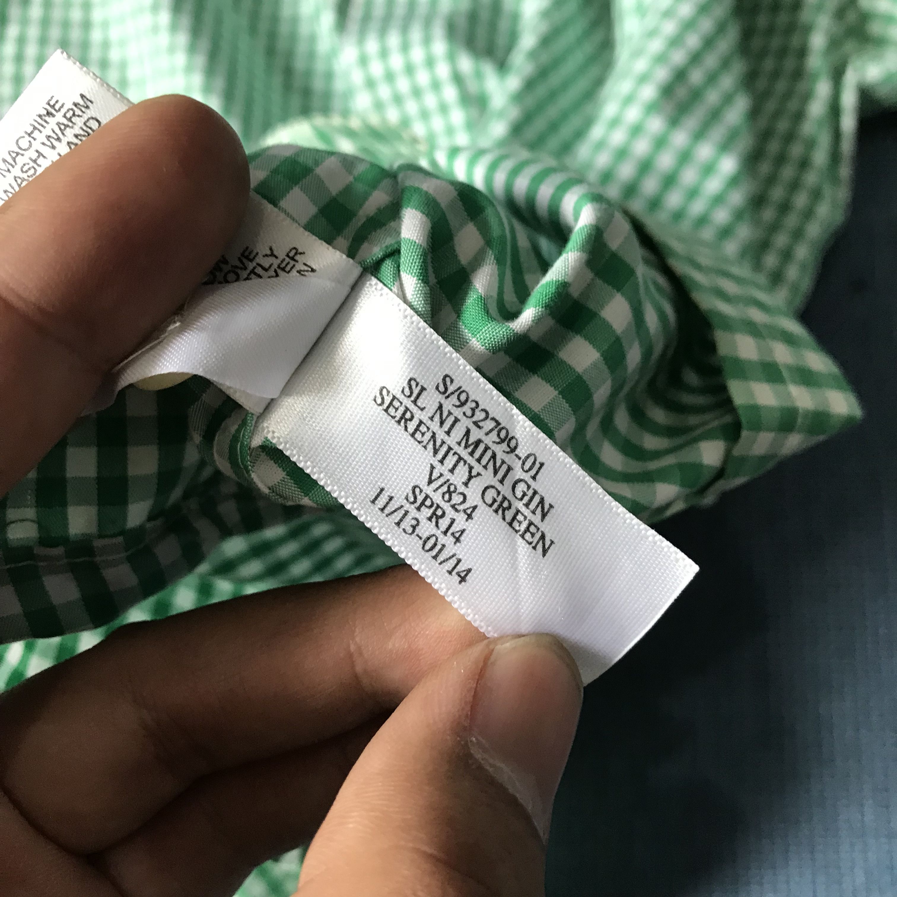 Banana Republic Banana Republic serenity Green gingham tartan size M officer Size US M / EU 48-50 / 2 - 6 Thumbnail