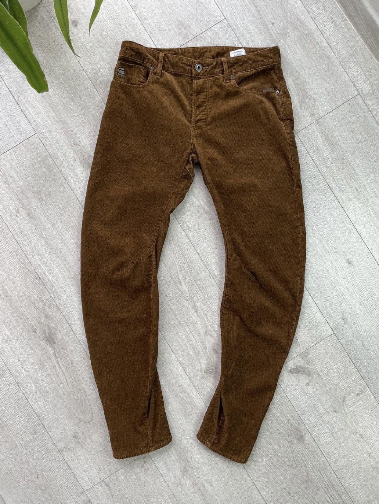 G-Star Corduroy Rare G Star Raw Biker pants velvet Size US 32 / EU 48 - 1 Thumbnail