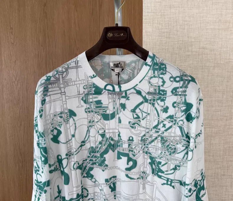 Hermes Hermes Short Sleeve Knit T-Shirt Size US M / EU 48-50 / 2 - 2 Thumbnail