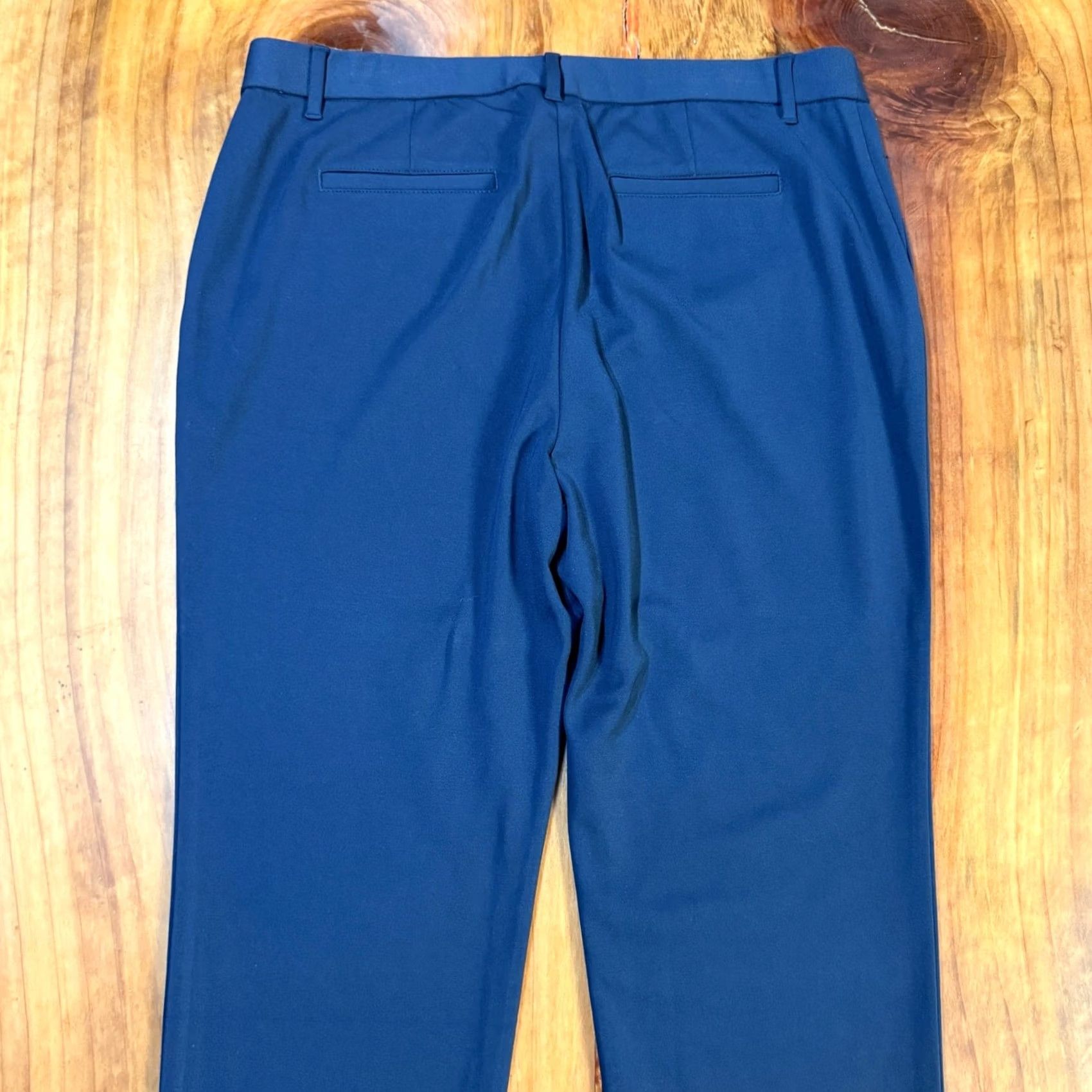J. Jill J.Jill Women's Pants Knit Ponte Navy Pull On Elastic Waist Casual Career 28 Inseam Large L Flat Front Tapered Dress Pants Size 36 Waist Womens Size 36" / US 14 / IT 50 - 7 Thumbnail