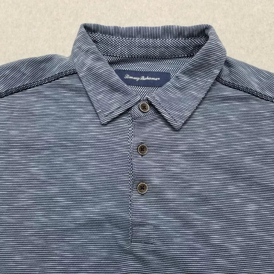 Tommy Bahama Tommy Bahama Polo Shirt Mens Medium Striped Short Sleeve Size US M / EU 48-50 / 2 - 2 Thumbnail