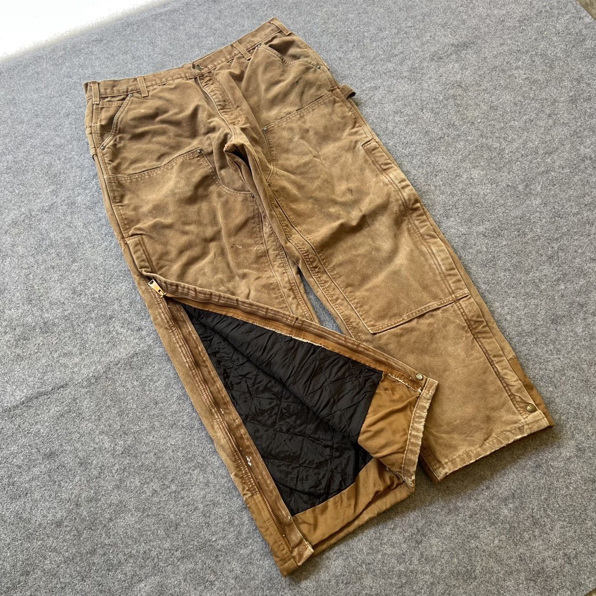 Carhartt × Vintage Vintage Carhartt Quilted Double Knee Pant B194 BRN Size US 38 / EU 54 - 3 Thumbnail