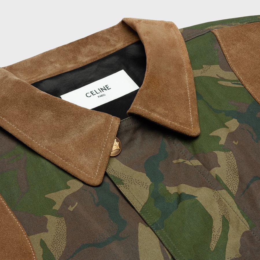 Celine o1loc1c1124 Hunting Parka In Waxed Fabric in Multicolor Size L / US 10 / IT 46 - 3 Thumbnail