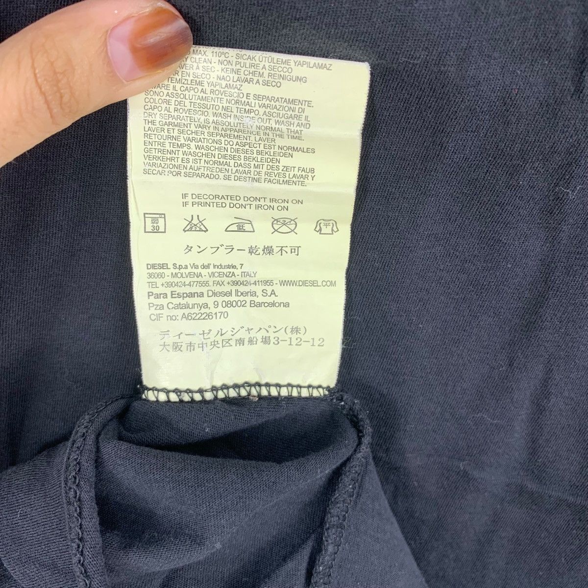 Diesel DIESEL ITALY Manifesto A Feel Of Slow Introverted Tee Shirt Size XS / US 0-2 / IT 36-38 - 9 Thumbnail