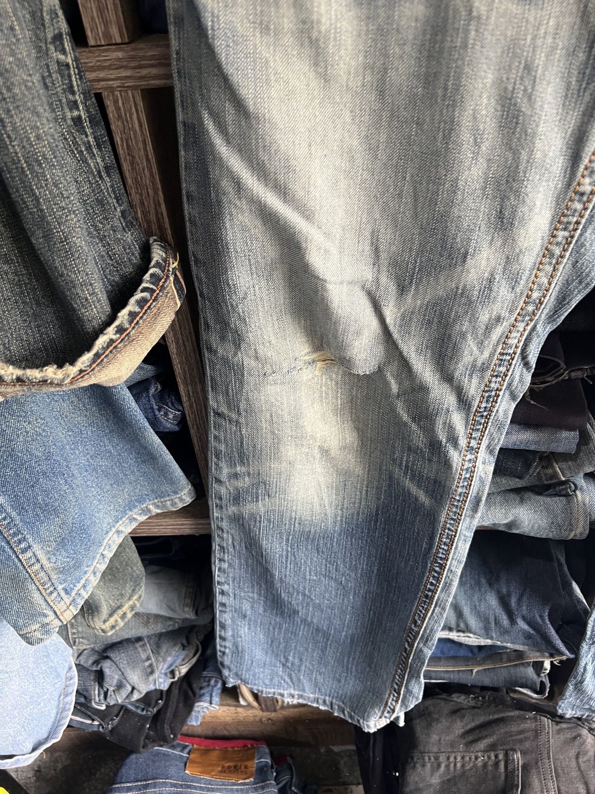 Edwin 🔥Edwin Exclusive Vintage XV Distressed Denim Size US 33 - 7 Thumbnail