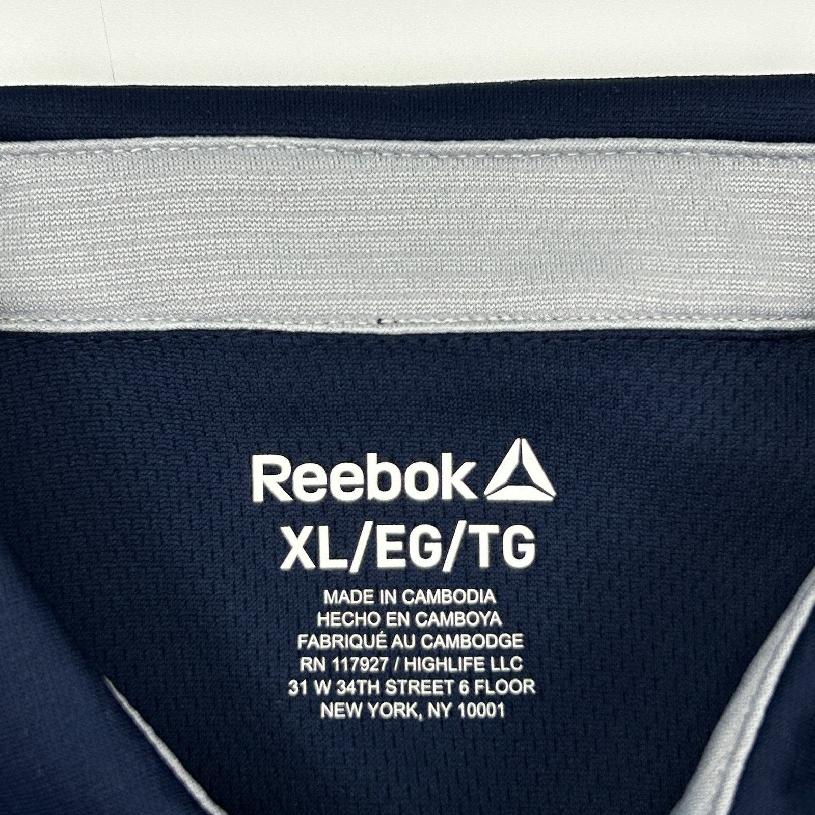 Reebok Reebok Classic Performance Polo Shirt Logo Blue XL X-Large Size US XL / EU 56 / 4 - 6 Thumbnail