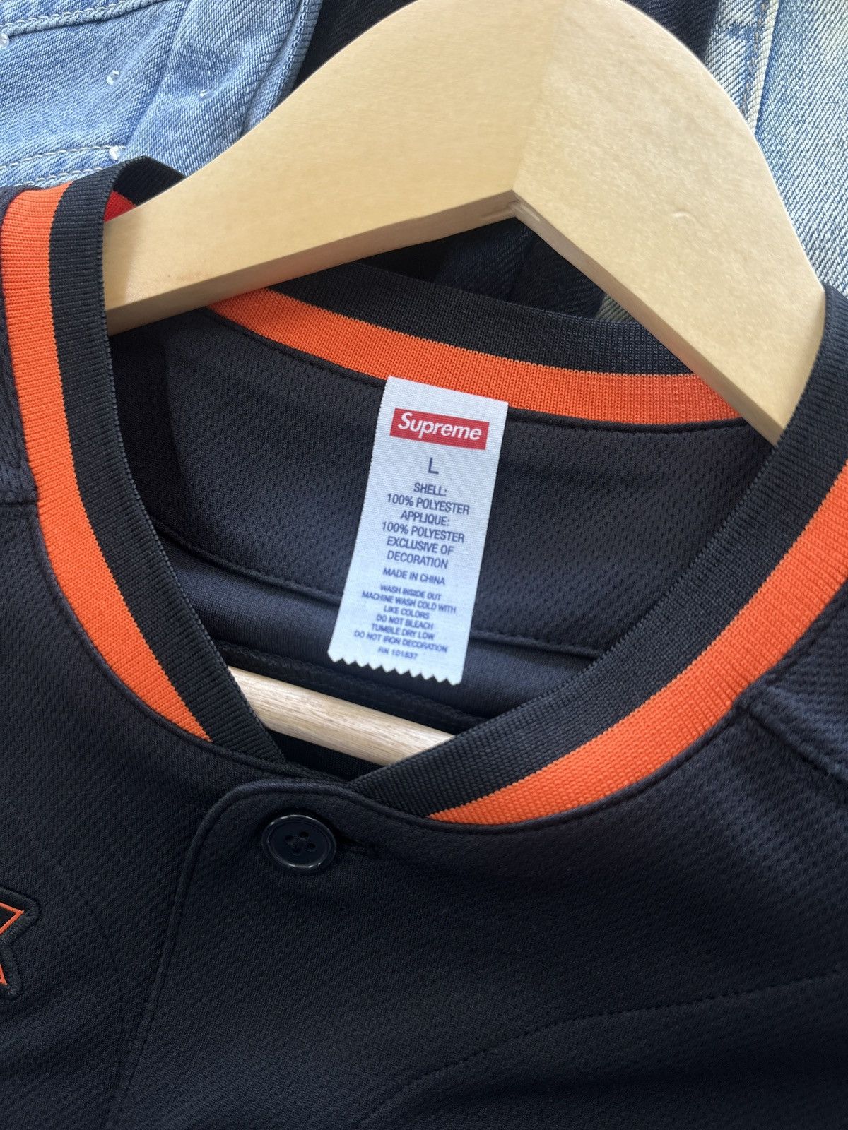 Supreme Supreme Stars Baseball Jersey Black Size US L / EU 52-54 / 3 - 5 Thumbnail