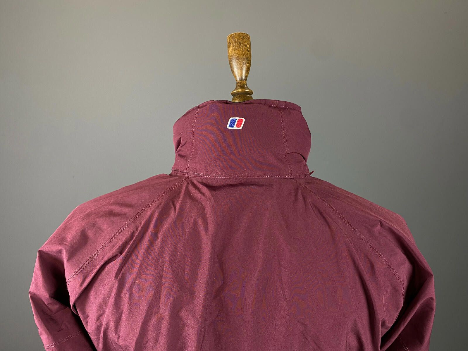 Berghaus Men Berghaus Gore-Tex Burgundy Windbreaker Jacket Size 12 Size US M / EU 48-50 / 2 - 7 Thumbnail