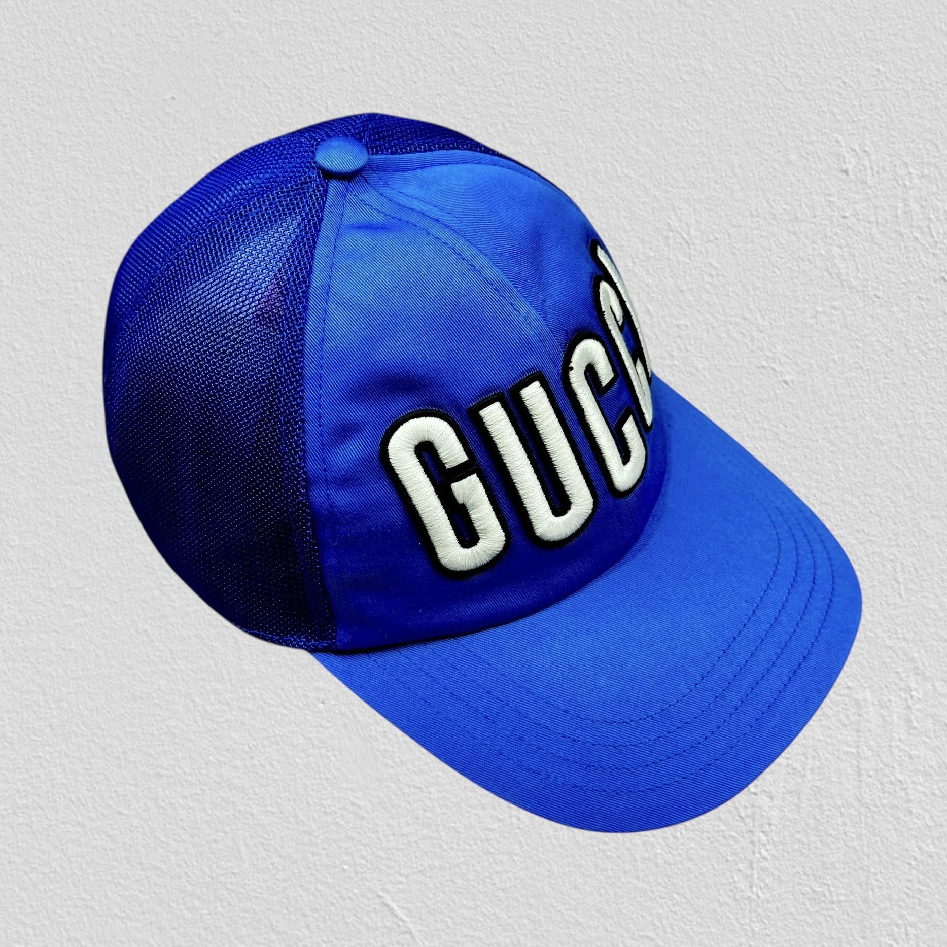 Gucci Gucci blue embroidered logo cap new Size ONE SIZE - 1 Thumbnail