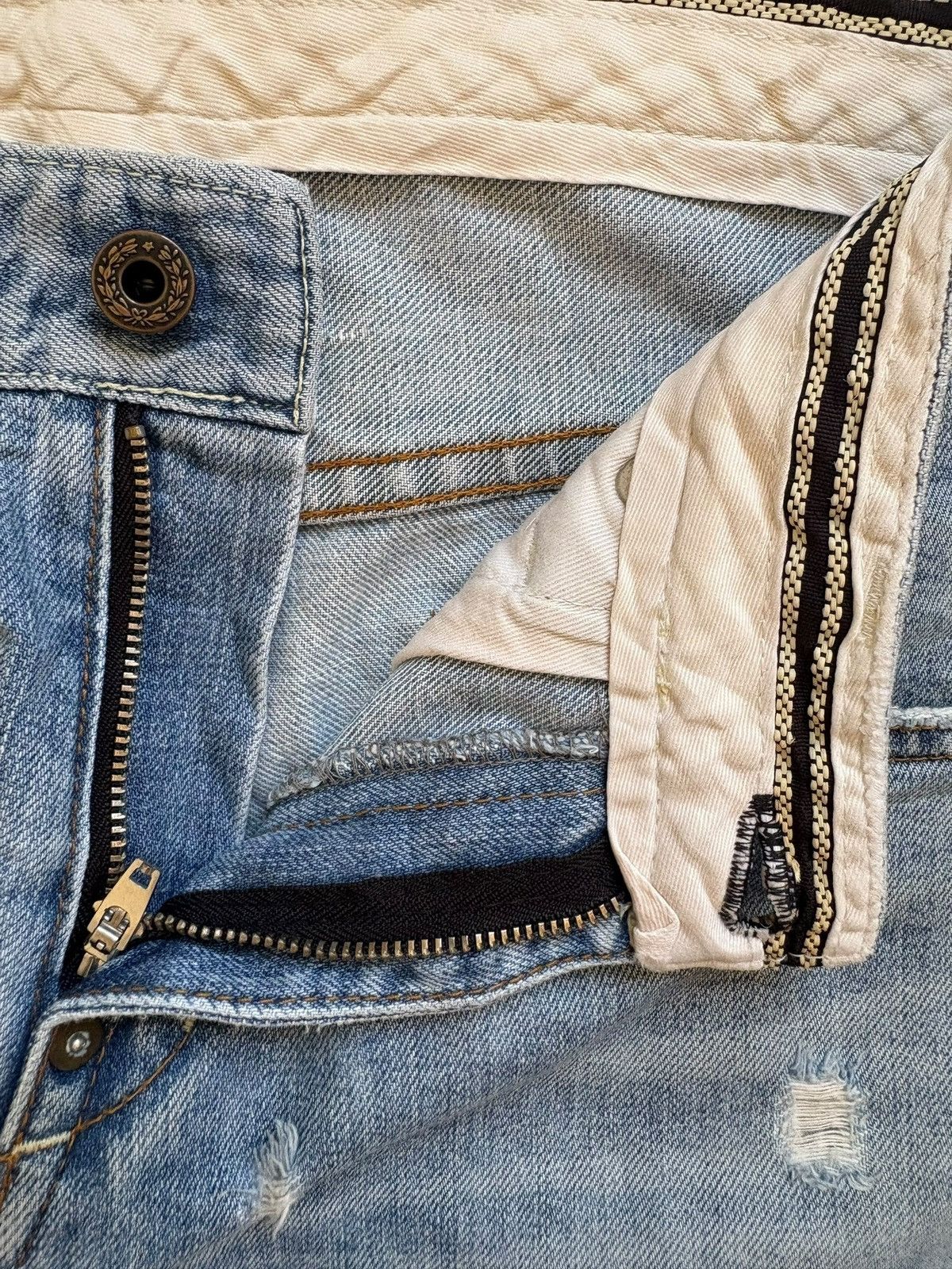 Japanese Brand SALES🔥Vintage Japanese Brand Mud Wash Distressed Jeans Size US 31 - 9 Thumbnail