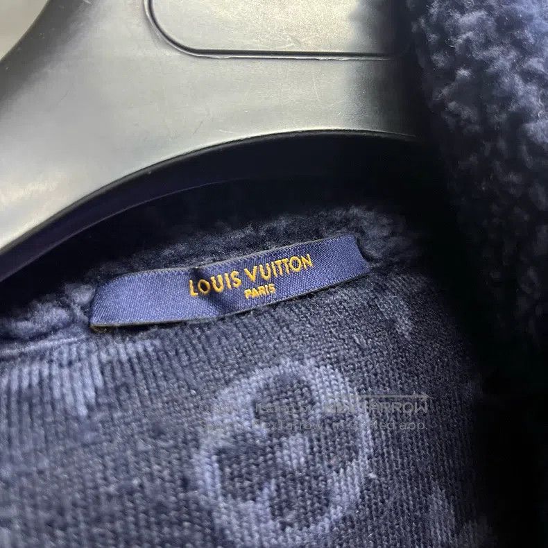 Louis Vuitton Louis Vuitton Navy full jacquard suede Logo jacket Size US S / EU 44-46 / 1 - 5 Thumbnail