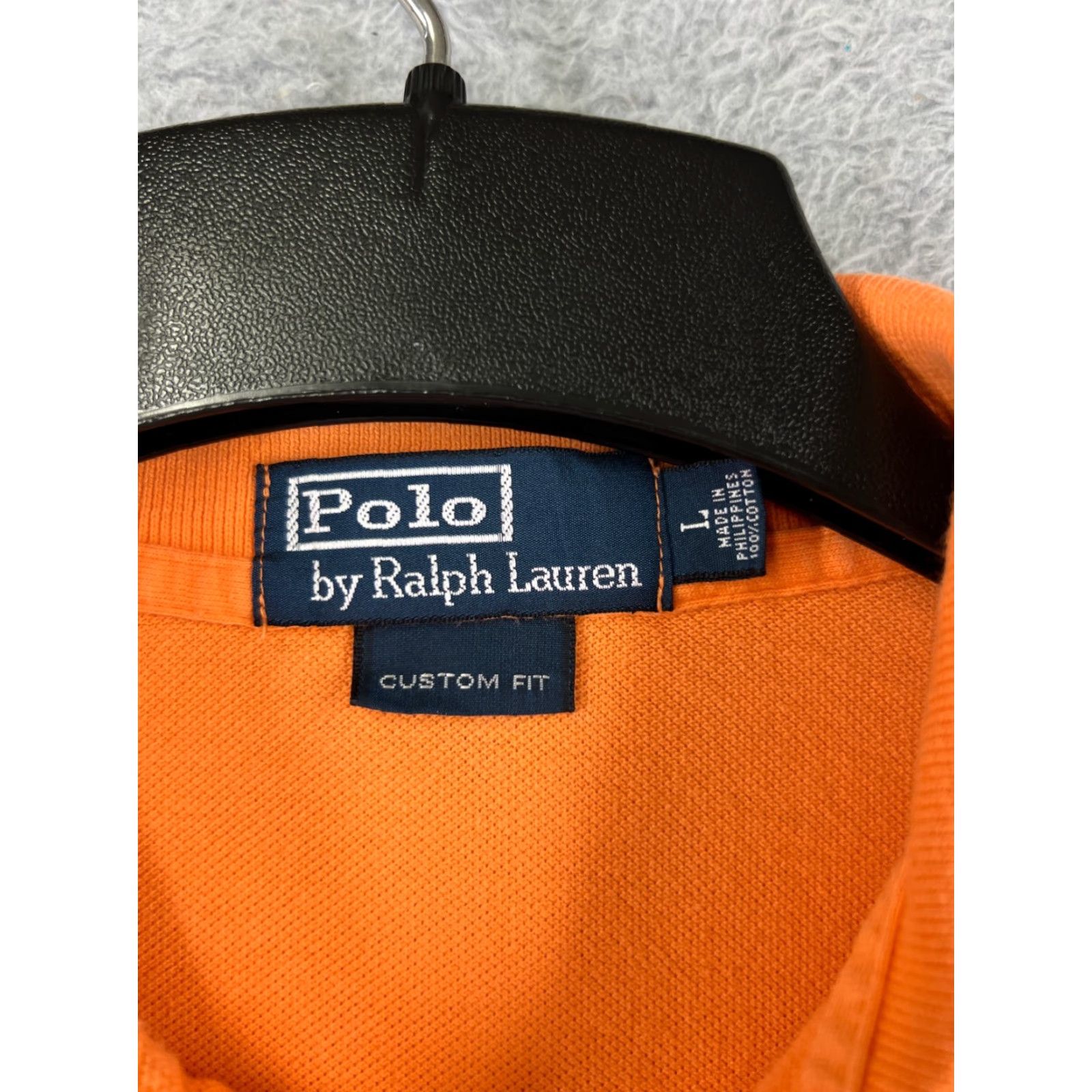 Ralph Lauren VINTAGE Ralph Lauren Polo Shirt Adult Large Orange 100% Cotton Knit Pony Mens Classic Polo Shirt Orange 1900s? Size US L / EU 52-54 / 3 - 7 Thumbnail