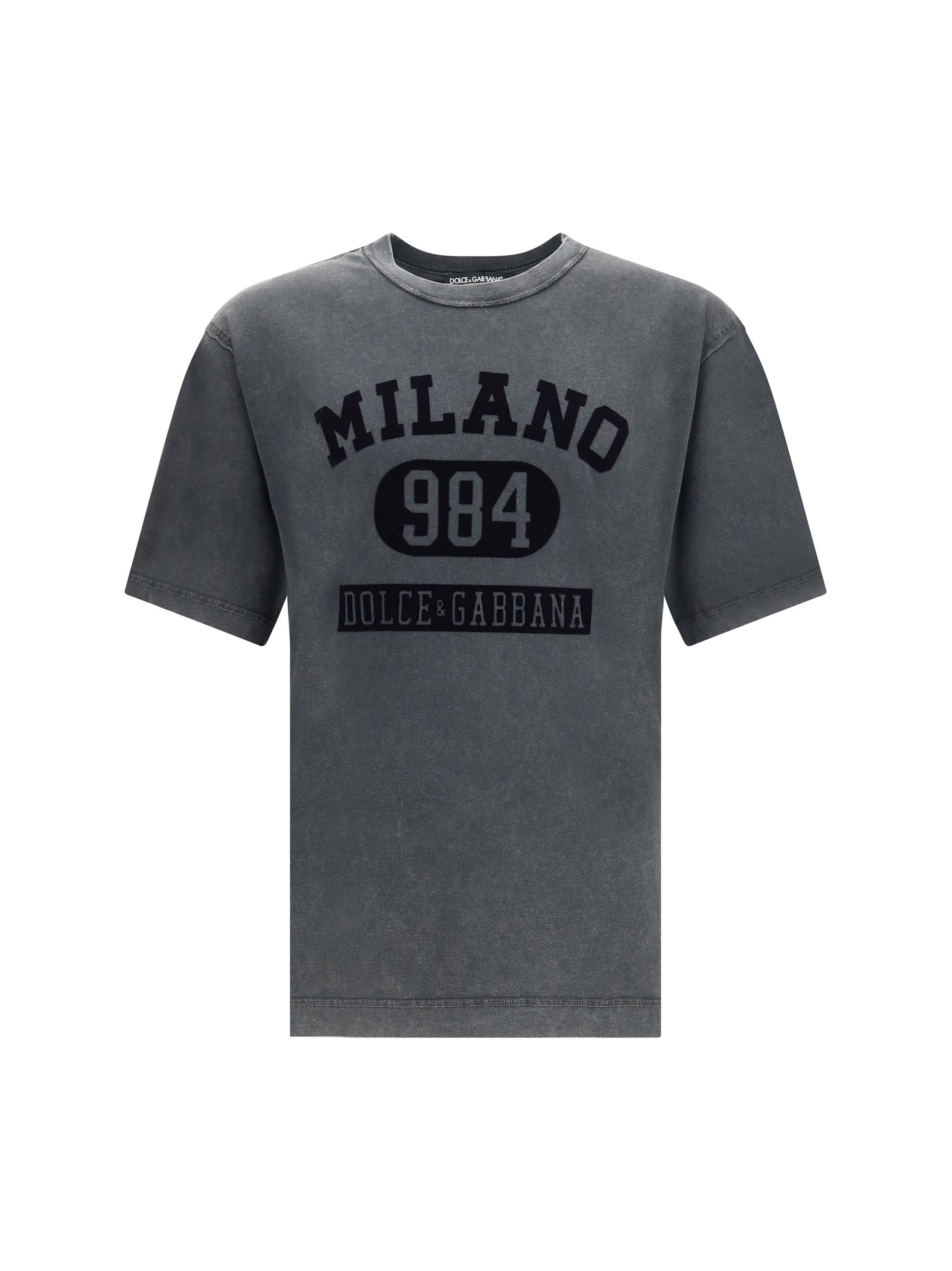 Cotton T-Shirt with velvety logo