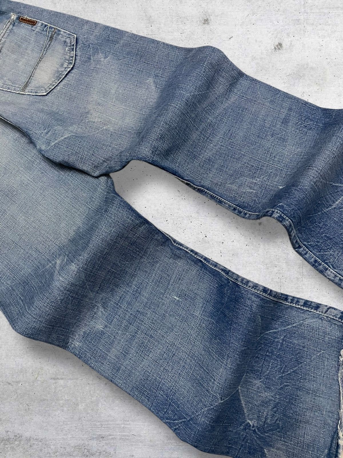 semanticdesign VINTAGE EZRA FITCH RARE JAPAN DESIGNER 90S MUWASH DENIM Size US 30 / EU 46 - 13 Thumbnail