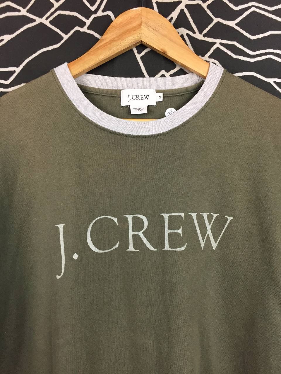 J.Crew Vtg J.Crew Made In Usa Retro Style Two-Tone Spell Out Tee Size US M / EU 48-50 / 2 - 3 Thumbnail