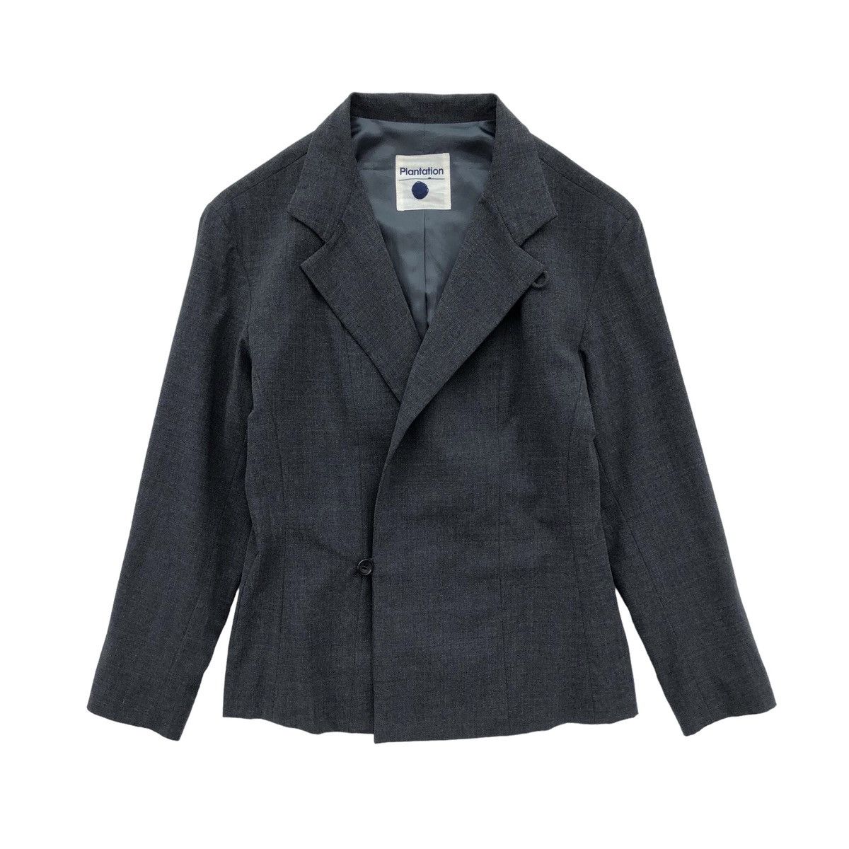 Issey Miyake Plantation Issey Miyake Grey Double Breasted Jacket / Blazer Size M / US 6-8 / IT 42-44 - 1 Thumbnail