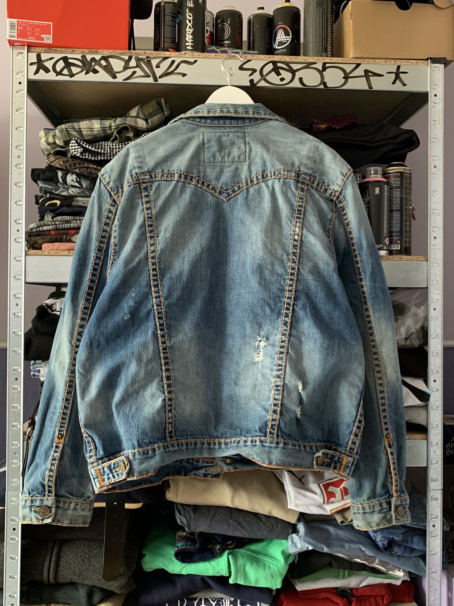 True Religion True Religion Trucker Jean Jacket Jimmy Super T Mens 3XL Size US XL / EU 56 / 4 - 12 Thumbnail