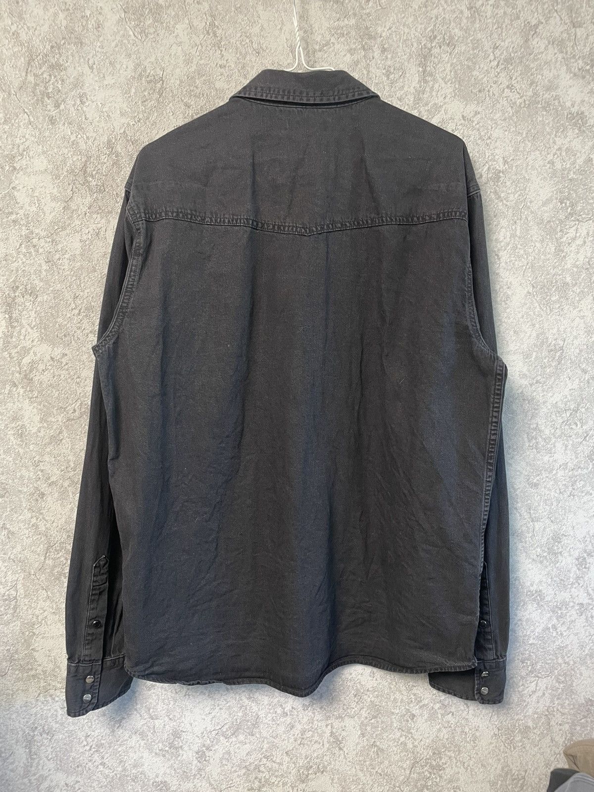 Diesel Diesel Black Denim Jeans Long Sleeve Shirt Button Ups Size US XL / EU 56 / 4 - 12 Thumbnail