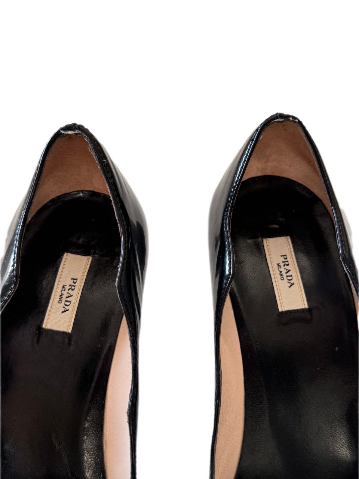 Prada PRADA Patent open toe shoes Size US 7 / IT 37 - 15 Thumbnail