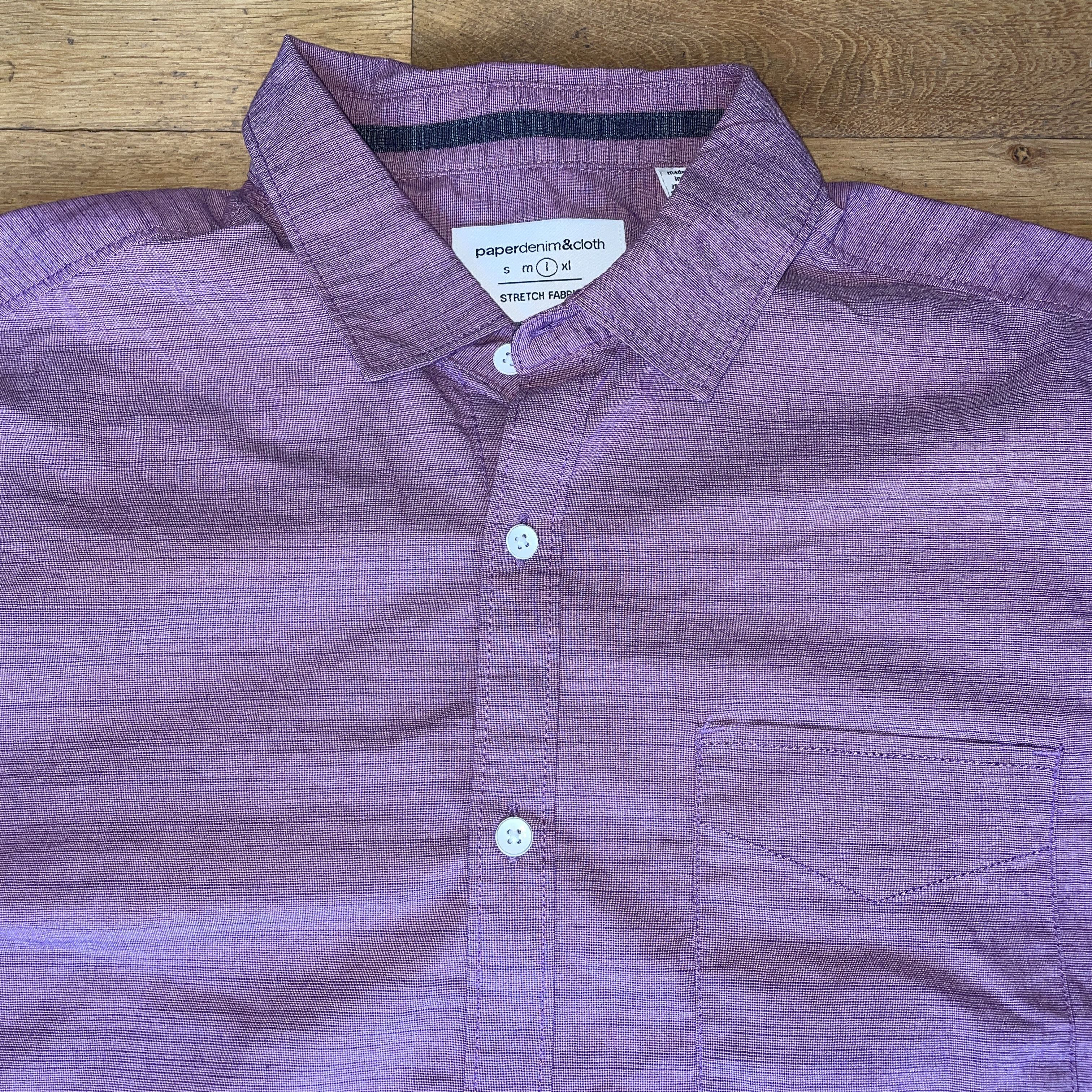 Designer × Paper Denim & Cloth Paperdenim&cloth Men's Fashionable Elegant Shirt Size L Size US L / EU 52-54 / 3 - 3 Thumbnail