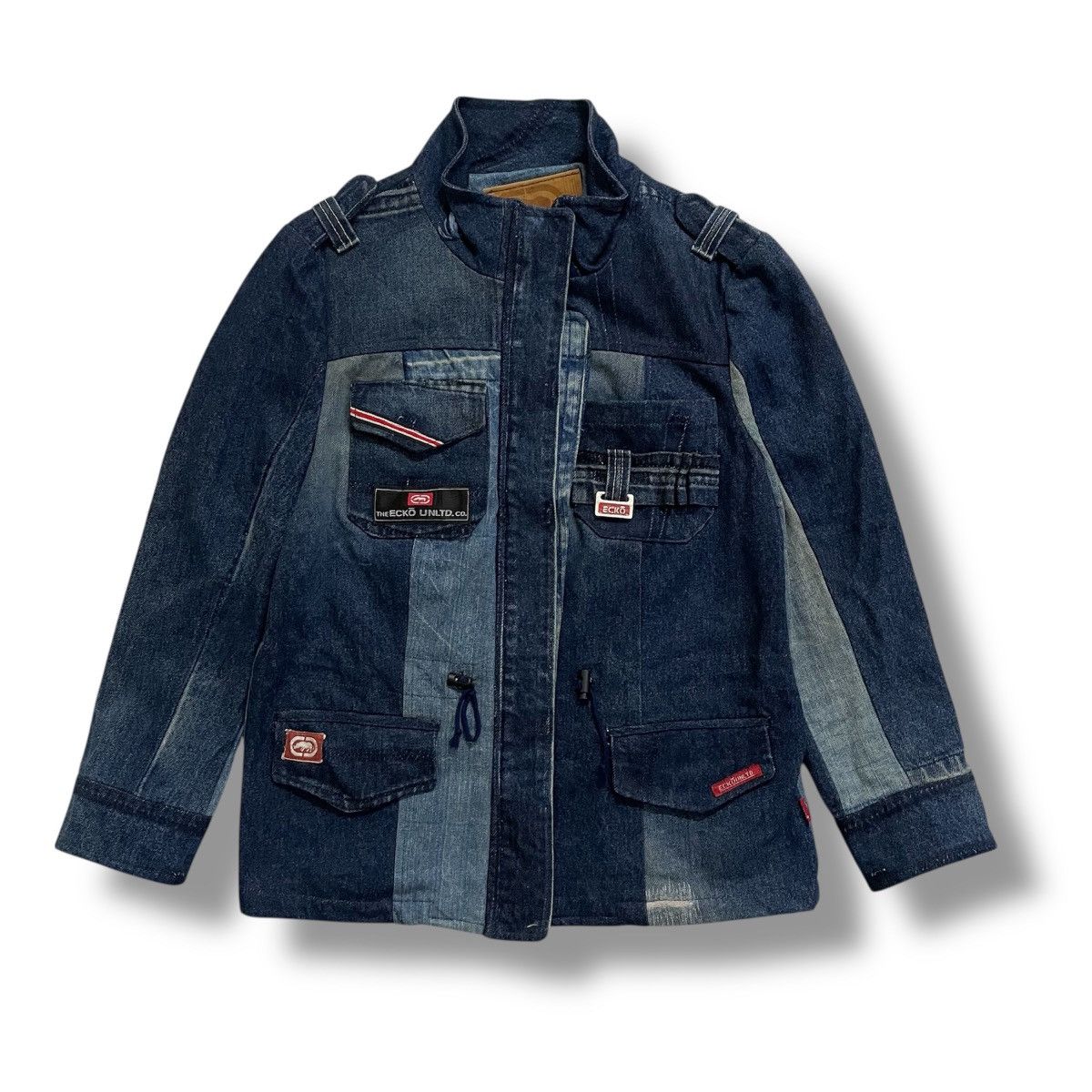 Japanese Brand Vintage Custom Reconstructed Denim Jacket Ecko Unltd Size US S / EU 44-46 / 1 - 1 Thumbnail
