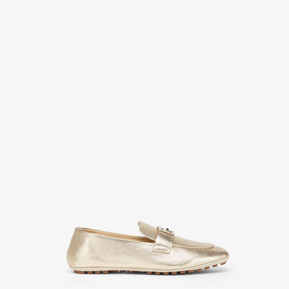 Fendi o1B3y1r0426 Baguette Driving Loafers in Gold Size US 6 / IT 36 - 1 Thumbnail