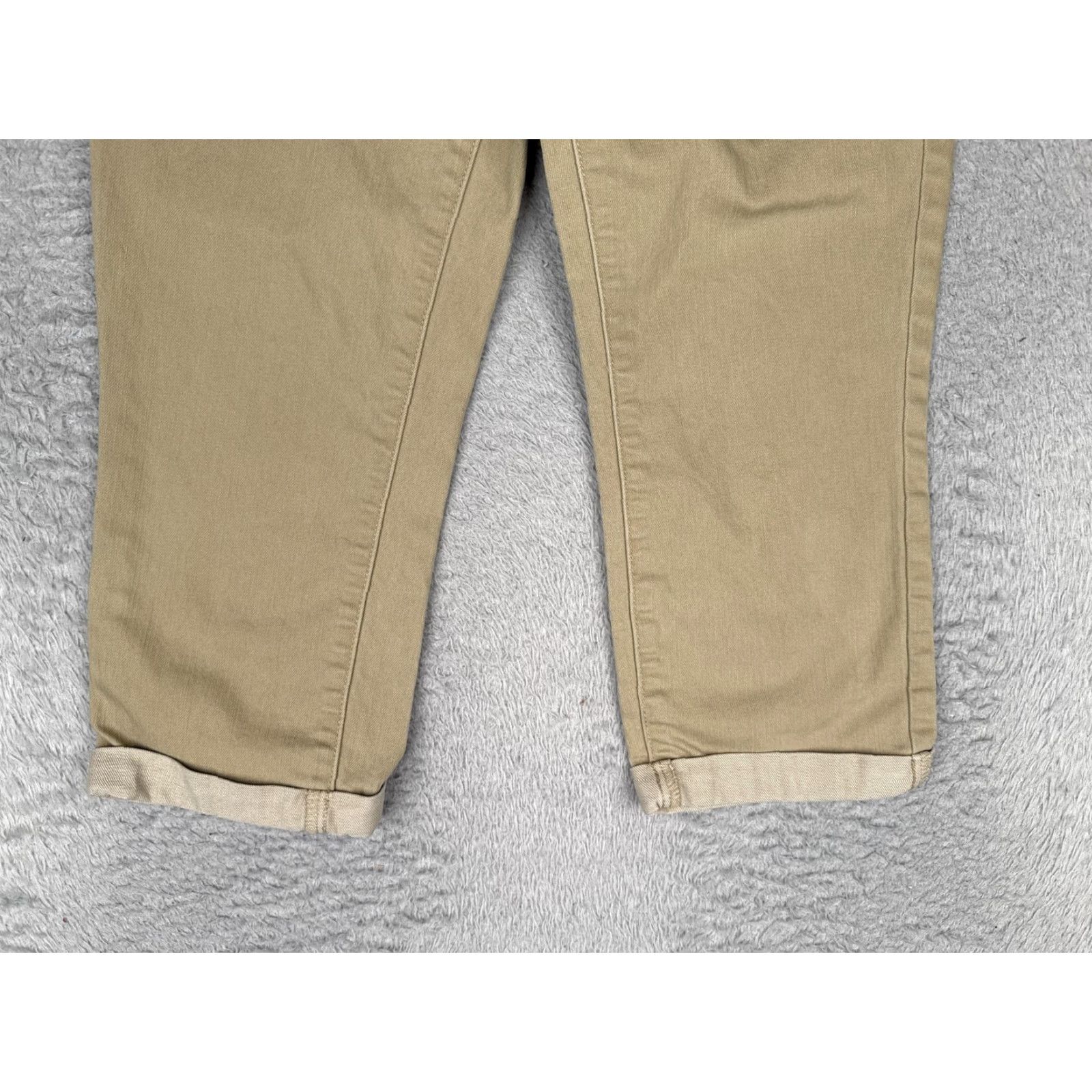 Vintage Maurices Jeans Capri Womens 4 Beige Light Wash Mid Rise Cuffed Crop 26x19 Denim Size 27" / US 4 / IT 40 - 2 Thumbnail