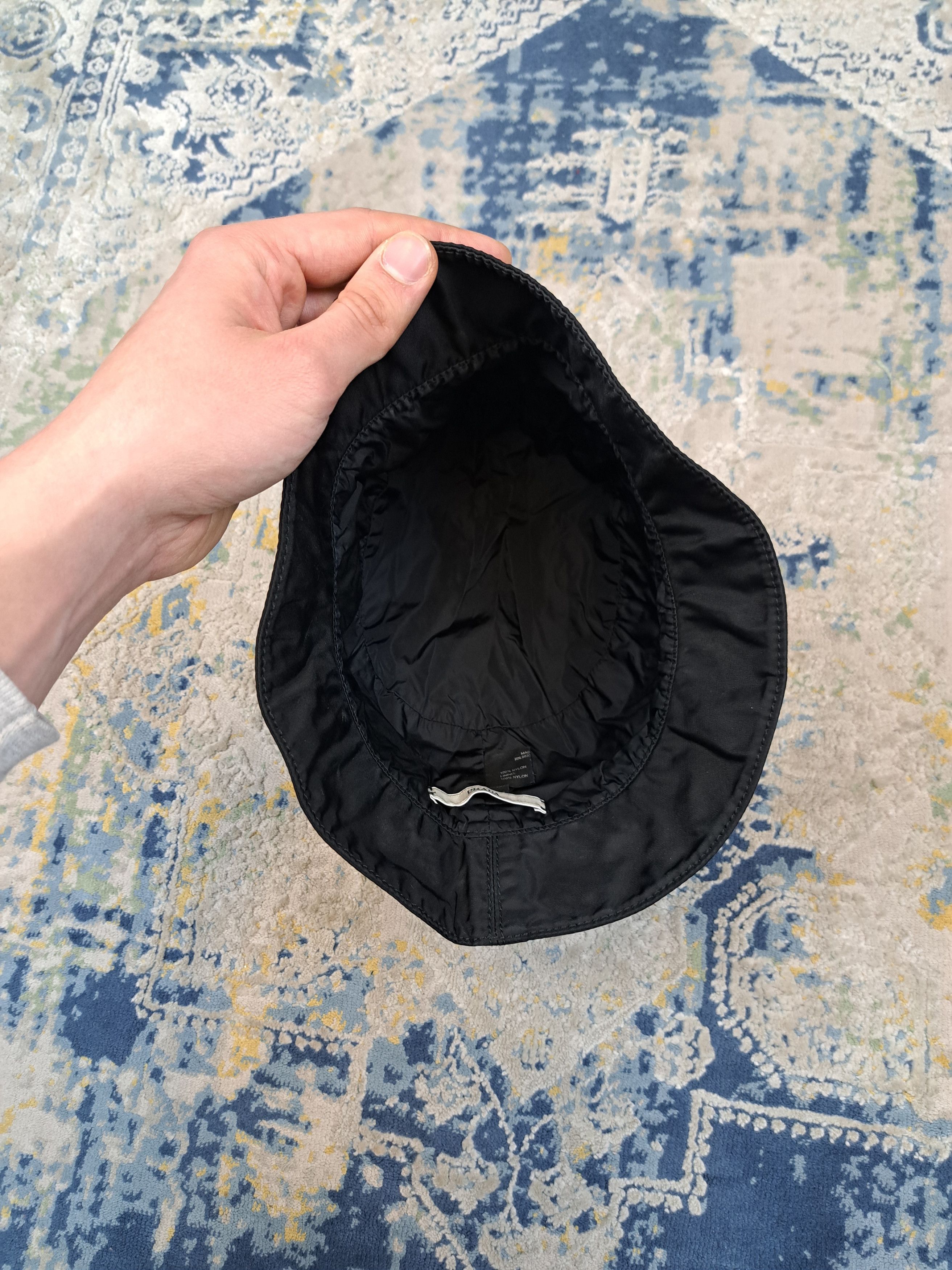 Prada Prada Triangle Logo Rhinestones Bucket Hat Very Rare Size M Size ONE SIZE - 5 Thumbnail