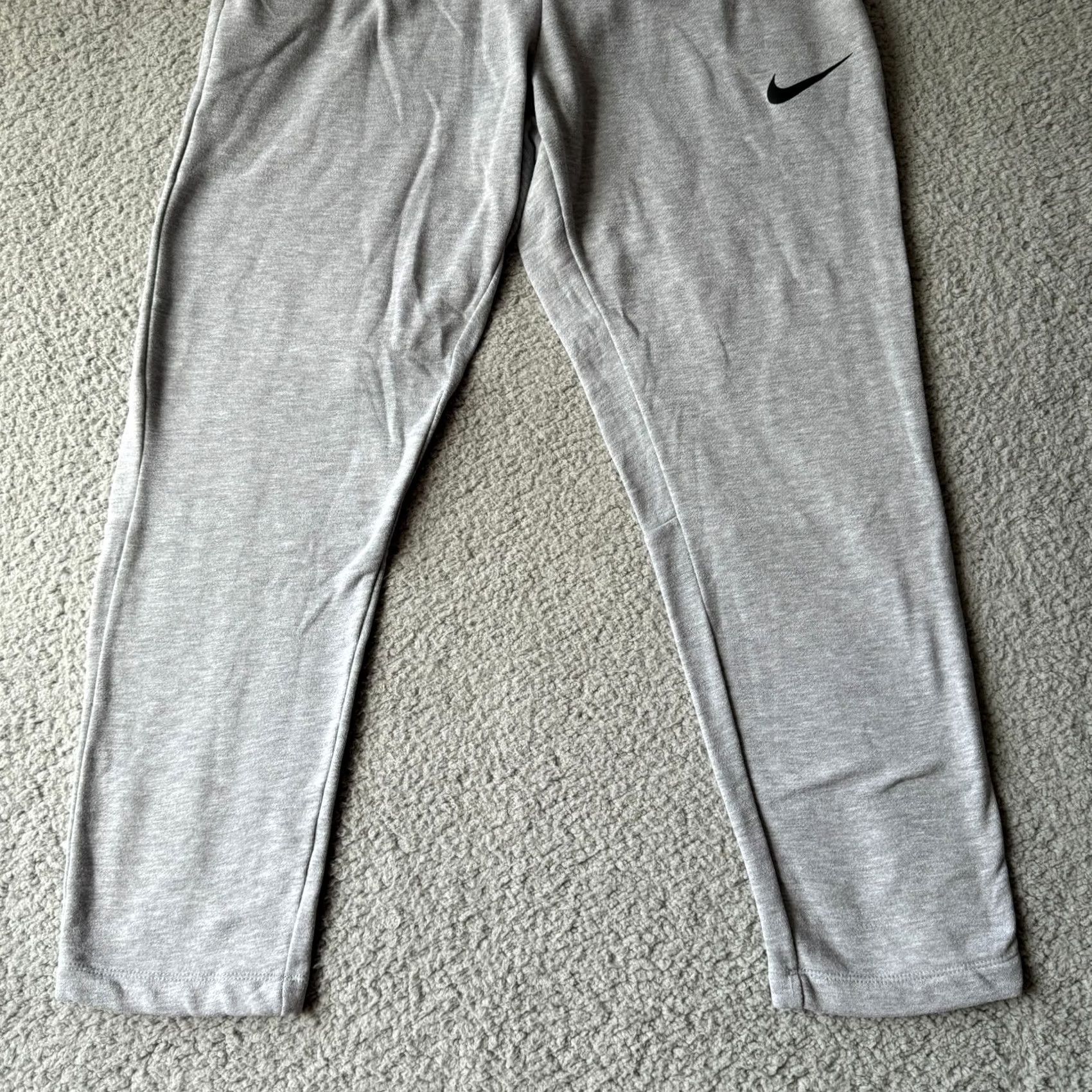 Nike Nike Dri-FIT Pants Mens Large Gray Jogger Tapered Sweat Training Fitness Pockets Drawstring Size US 32 / EU 48 - 5 Thumbnail