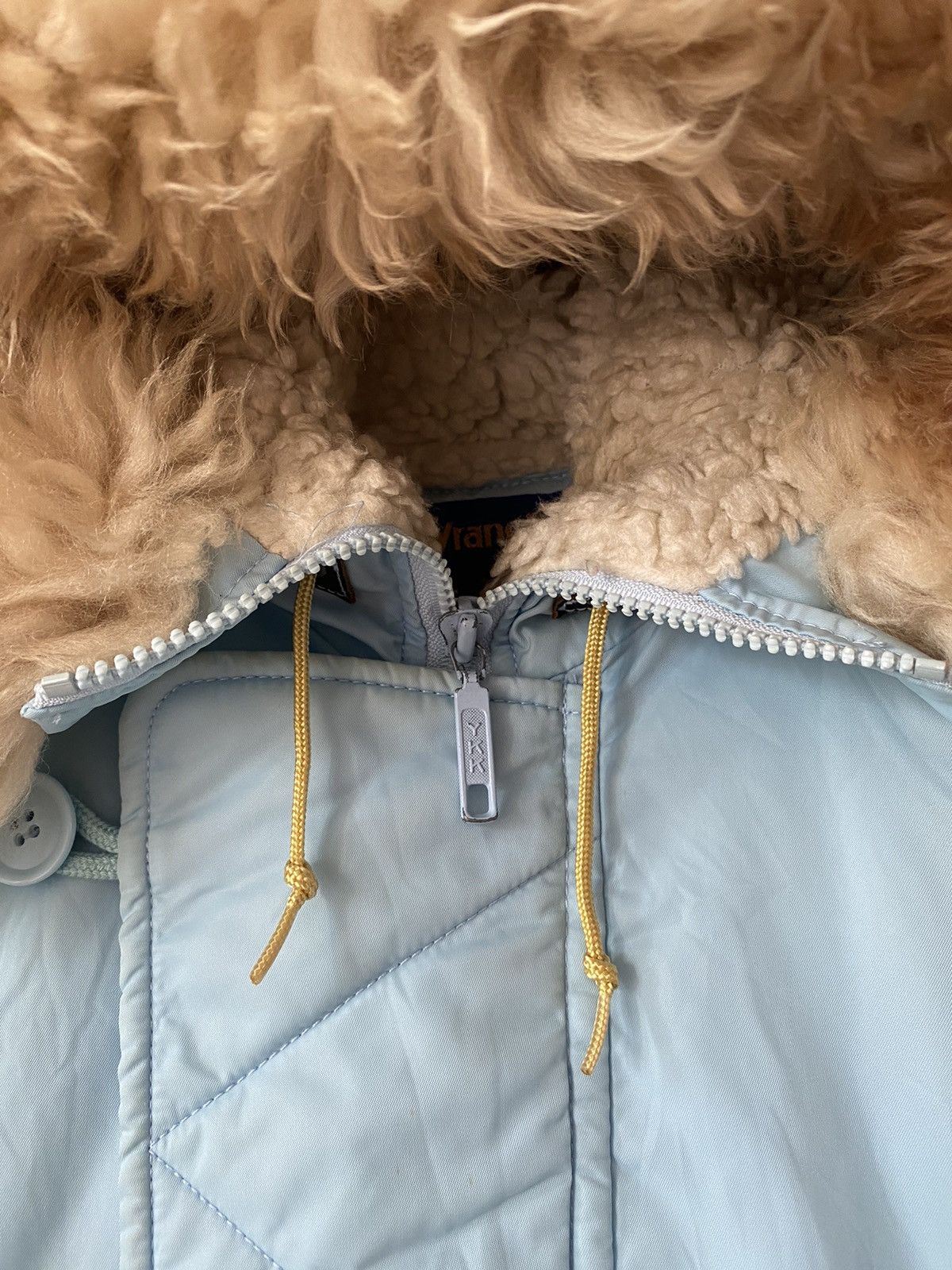 Vintage × Wrangler Vintage Wrangler Lining Fur Hood Bomber Style Flight Jacket Size US L / EU 52-54 / 3 - 8 Thumbnail